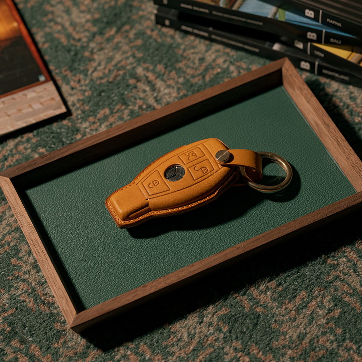 본샹스(BONNE CHANCE) [Bespoke] 가죽 자동차 키케이스 - 벤츠 TYPE A