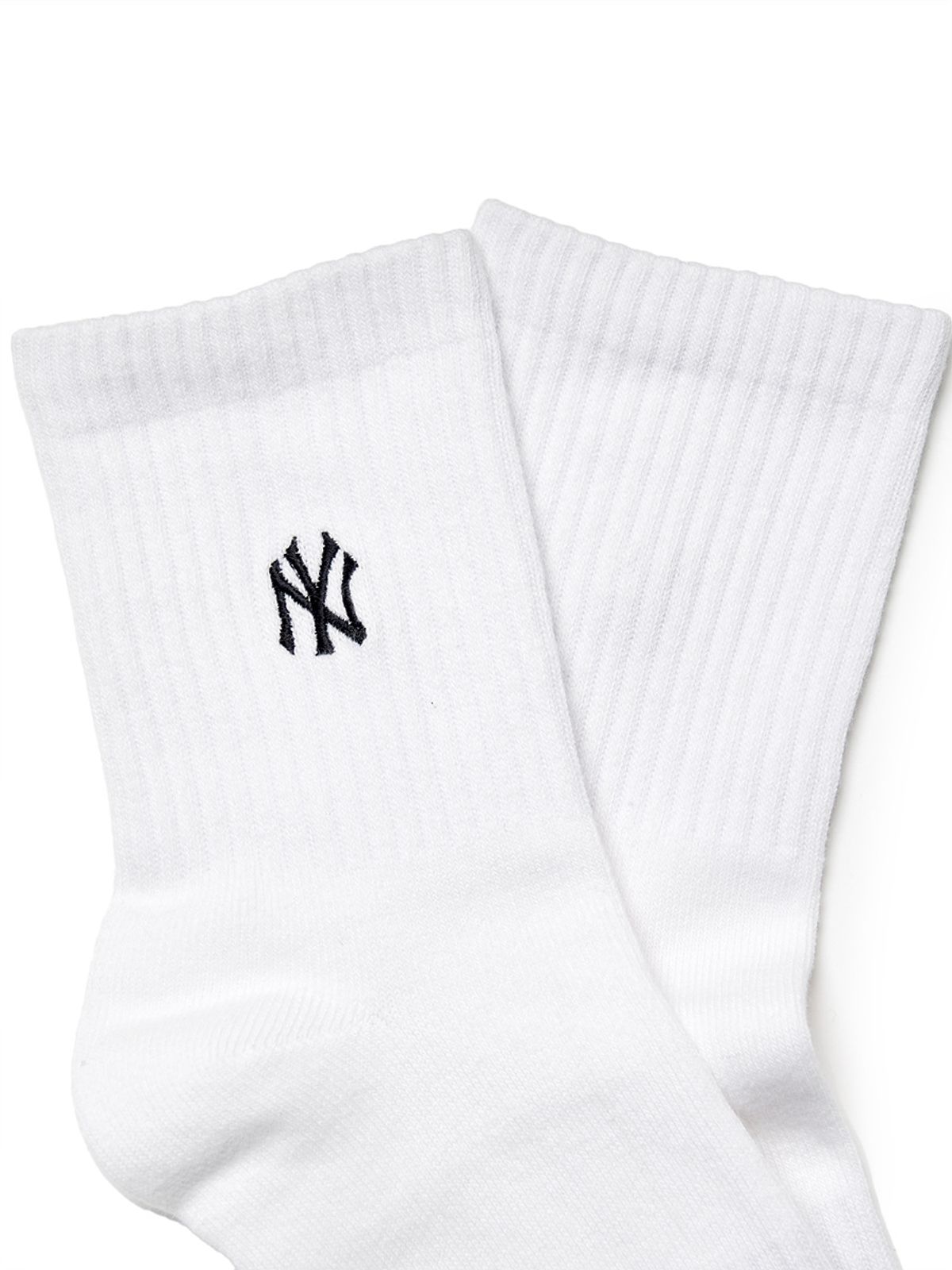 엠엘비(MLB) 스몰로고 자수 중목양말 3족세트 MLB (Melange Grey)