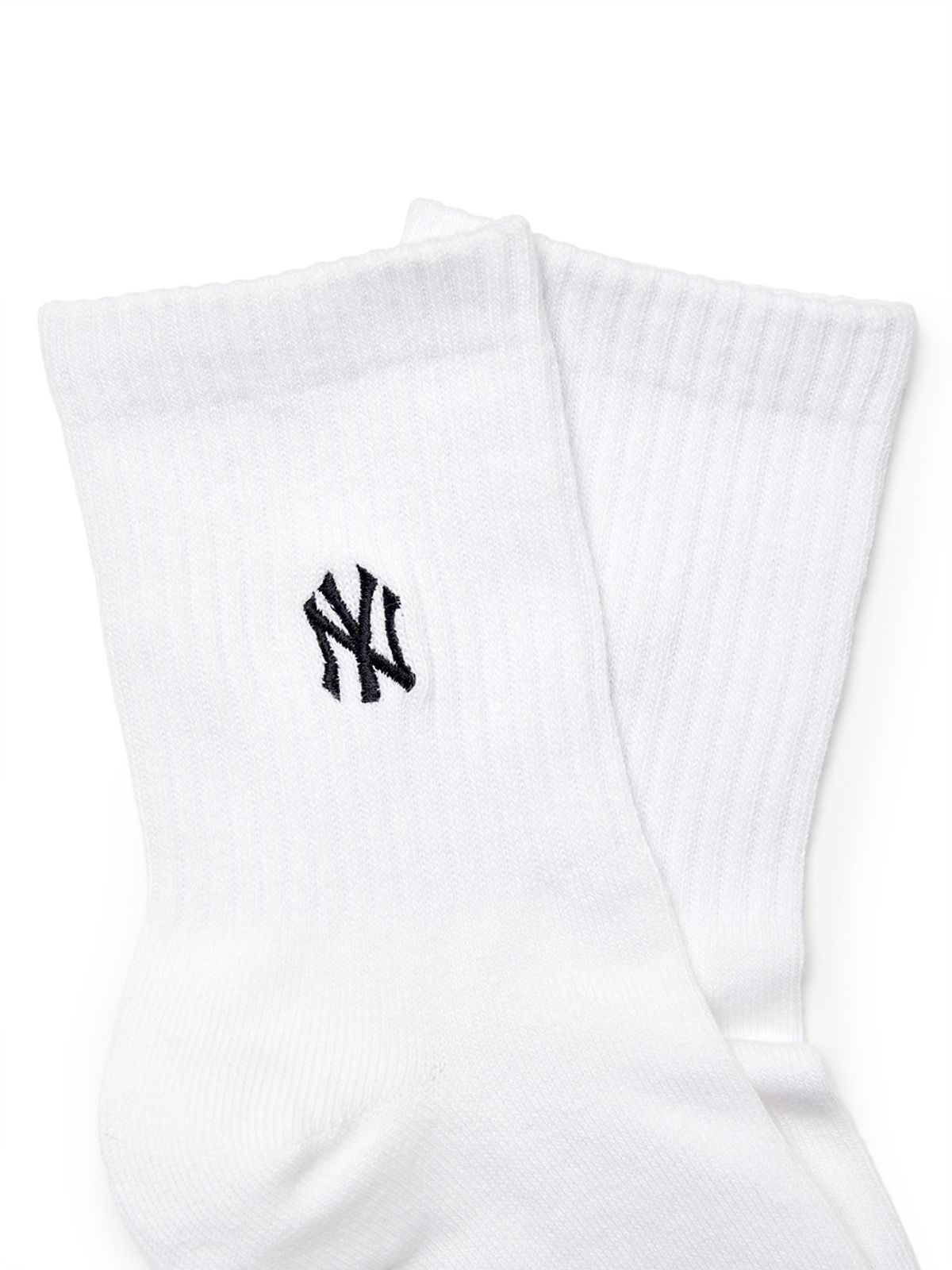 엠엘비(MLB) 스몰로고 자수 중목양말 3족세트 MLB (White)