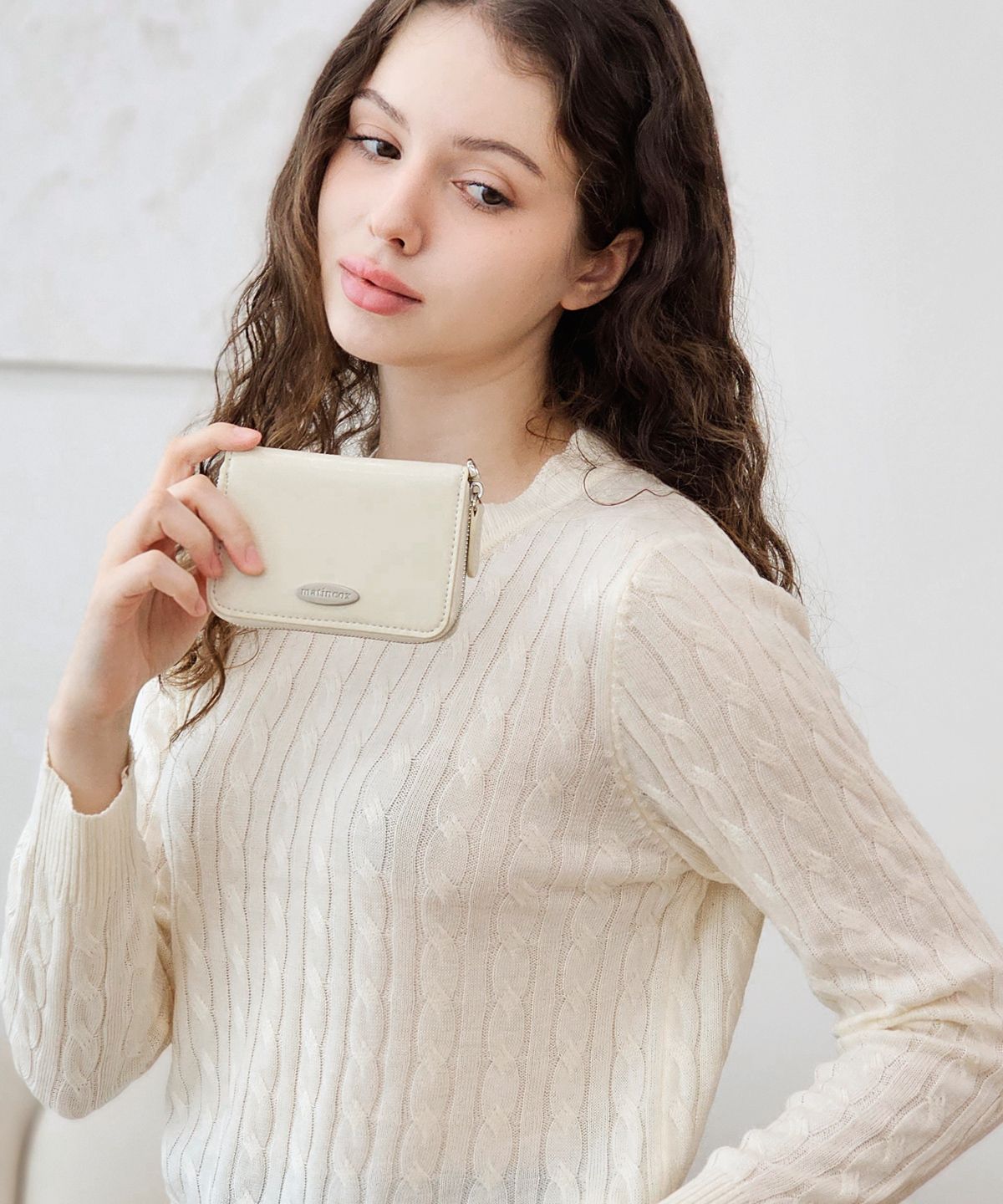마틴콕스(MATINCOX) Linea Card Wallet - Cream