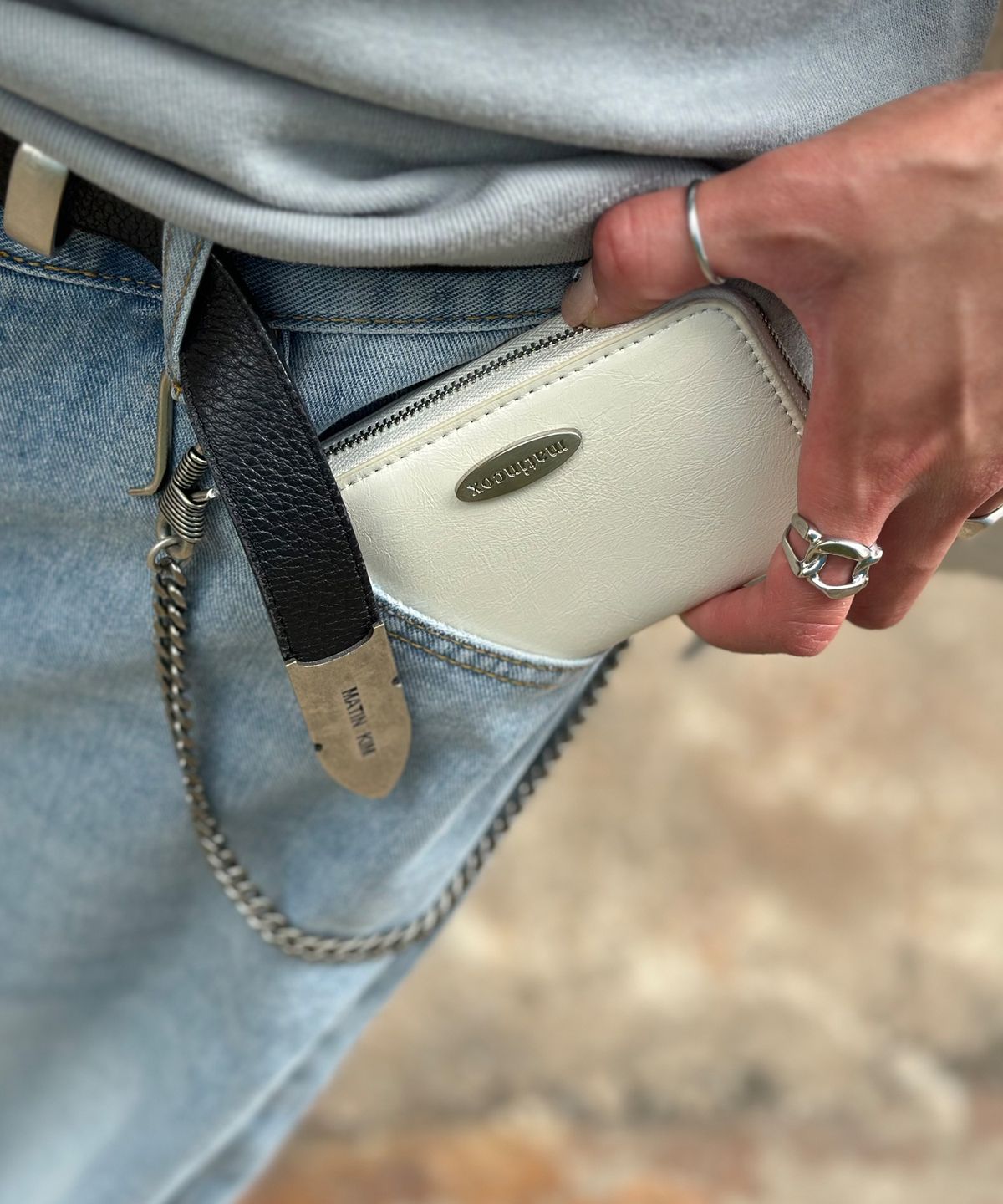 마틴콕스(MATINCOX) Linea Card Wallet - Cream