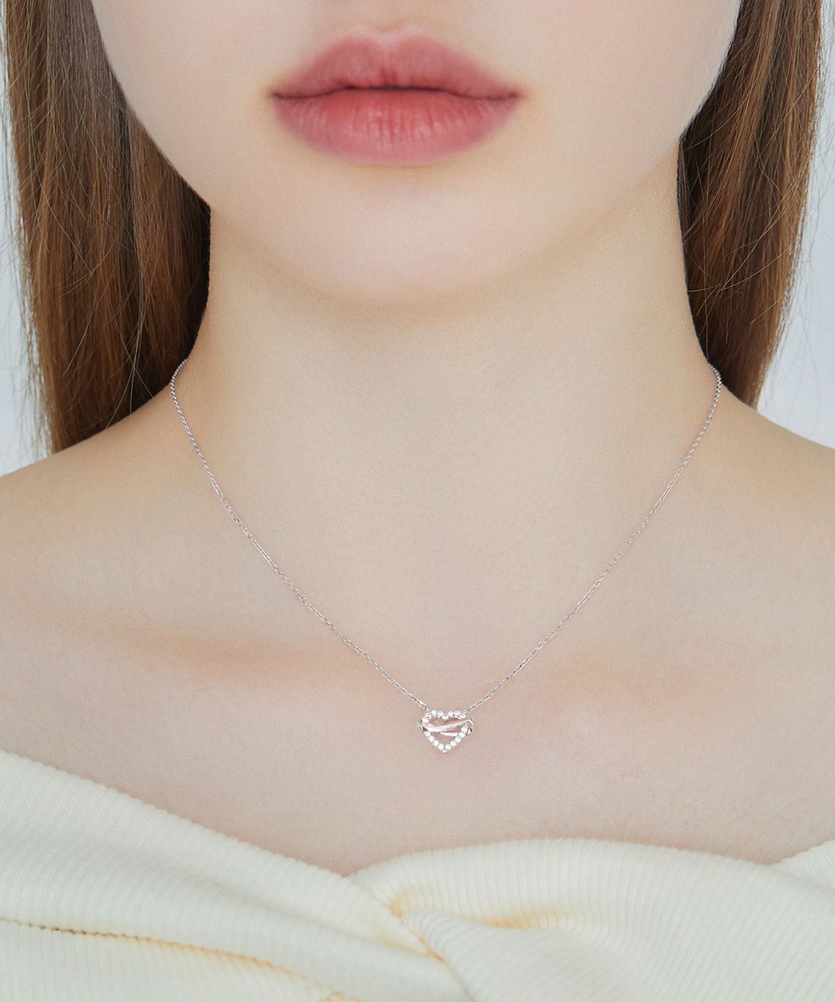 제이에스티나(JESTINA) ETER HEART 목걸이 (JJERNQ3BF693SW420)