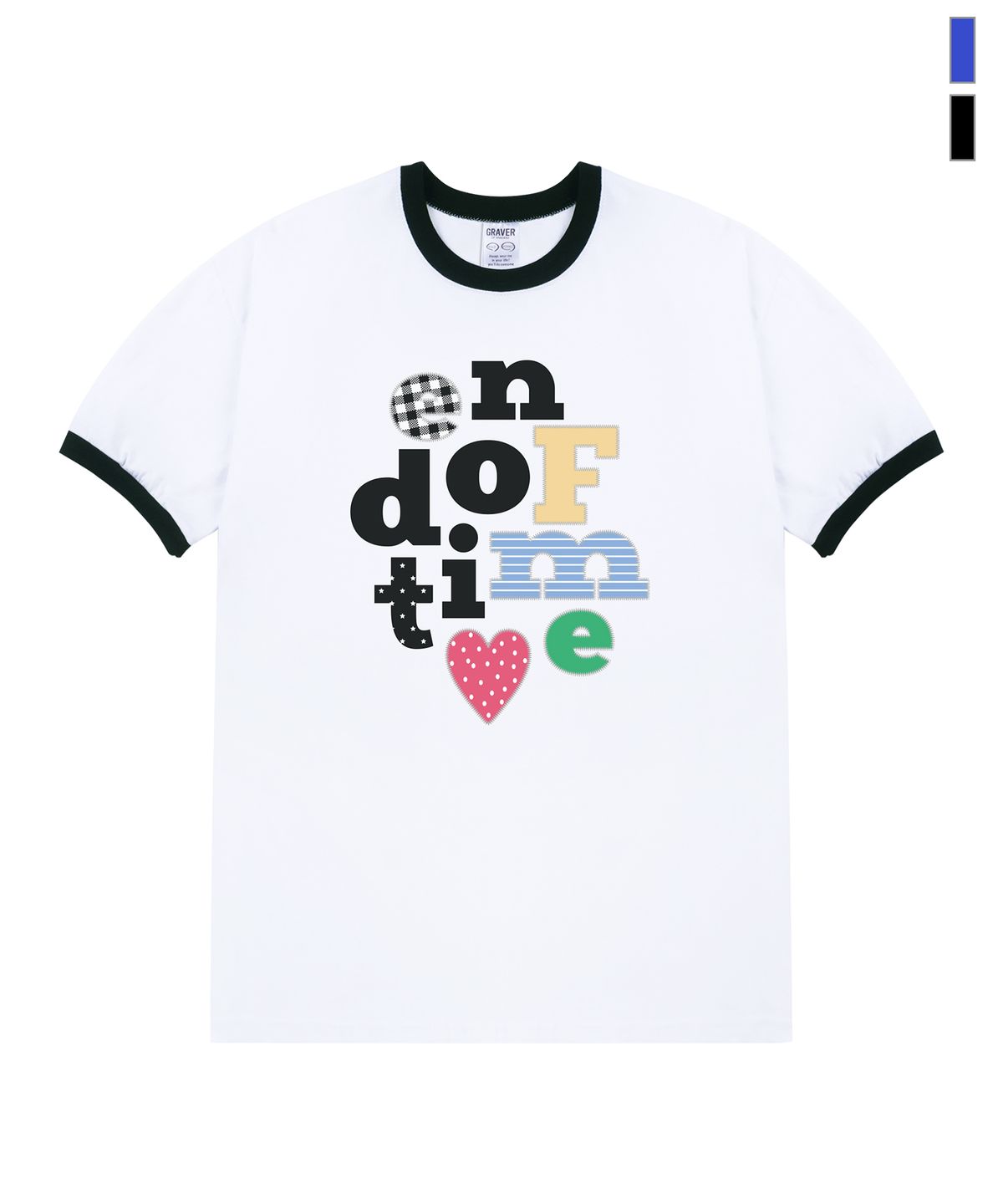 그레이버(GRAVER) [UNISEX]END OF TIME 링거 반팔티_2color