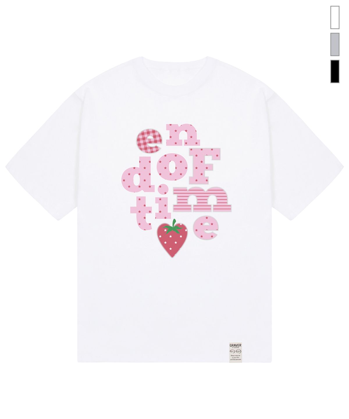 그레이버(GRAVER) [UNISEX]베리 END OF TIME 반팔티_3color