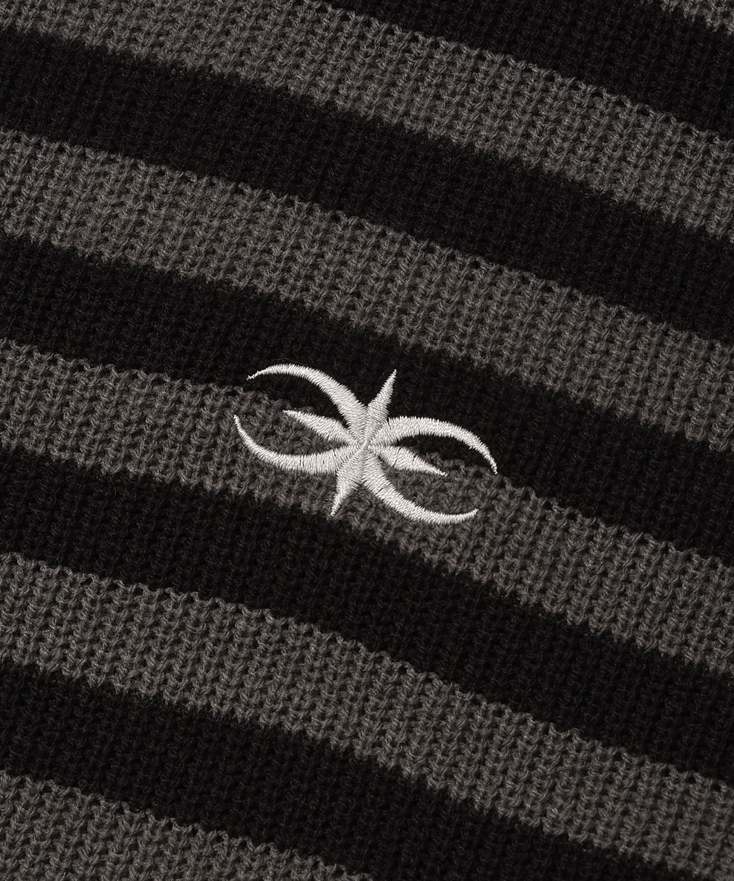 MUSINSA | SAINTPAIN SP Stripe Summer Knit Zip-up Black