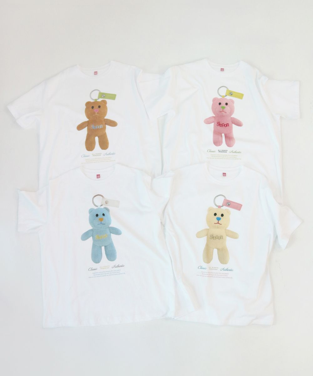【sinoon】NOONI Bear Keyring T-Shirt MUSINSA | SINOON NOONI Bear Keyring T-Shirt (Soft Cream)