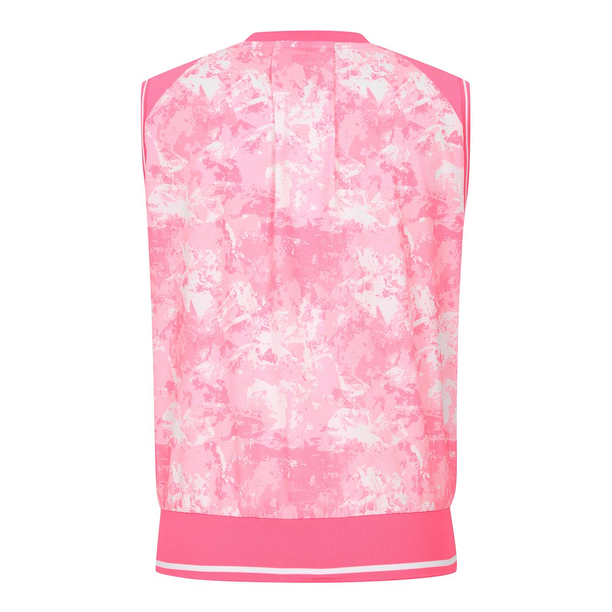 테일러메이드 어패럴(TAYLORMADE APPAREL) 여성 패턴 슬리브리스 티셔츠 TTO-64HG42-410