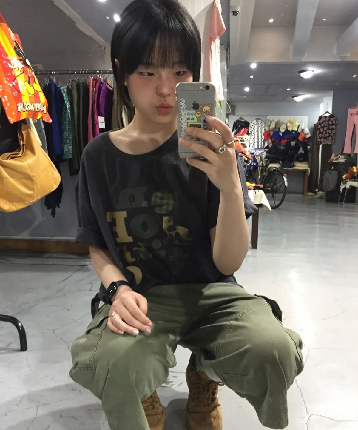 그레이버(GRAVER) [UNISEX]카모 END OF TIME 반팔티_4color