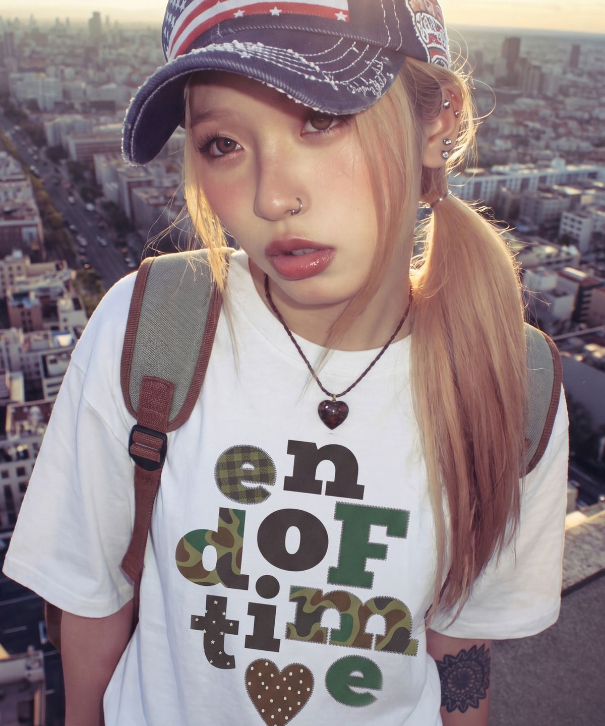 그레이버(GRAVER) [UNISEX]카모 END OF TIME 반팔티_4color