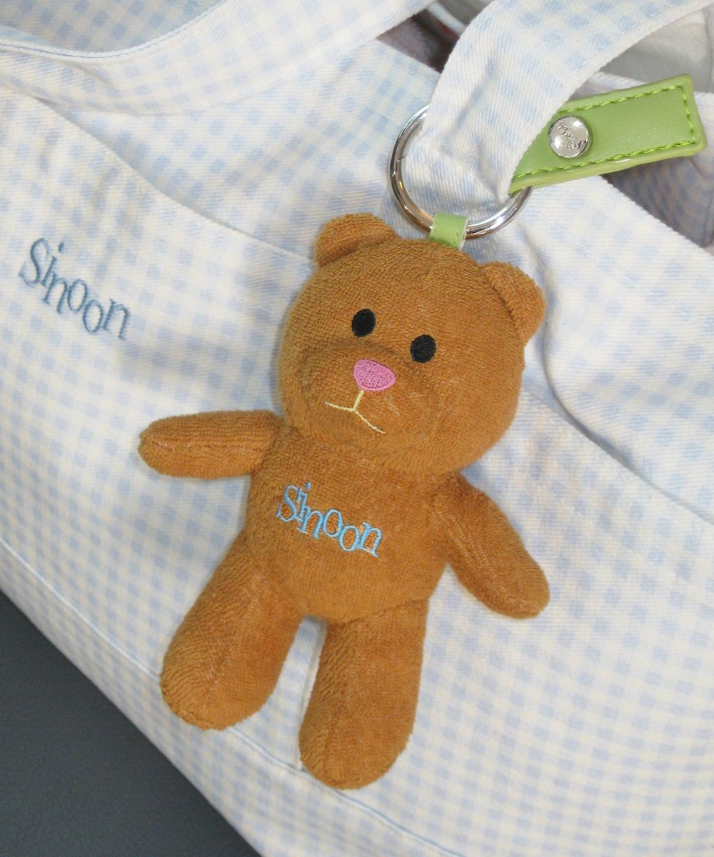 MUSINSA公式 | SINOON NOONI Bear Keyring (Caramel Brown)