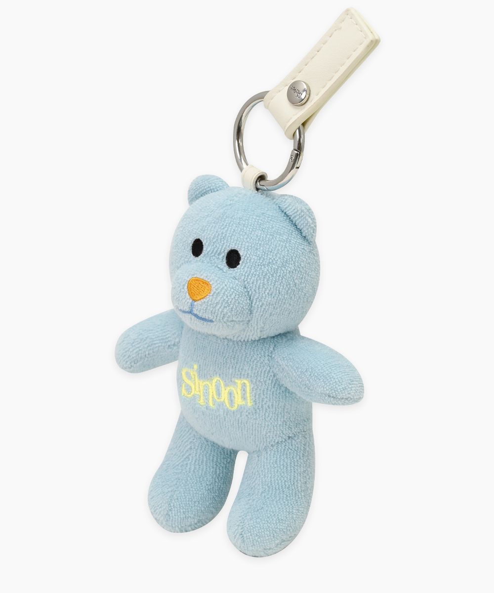 MUSINSA公式 | SINOON NOONI Bear Keyring (Cotton Blue)