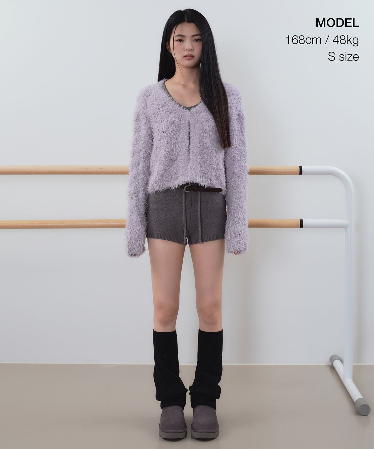 무신사 스탠다드 우먼(MUSINSA STANDARD WOMAN) 우먼즈 롬버스 퍼지 가디건 [라이트 퍼플]