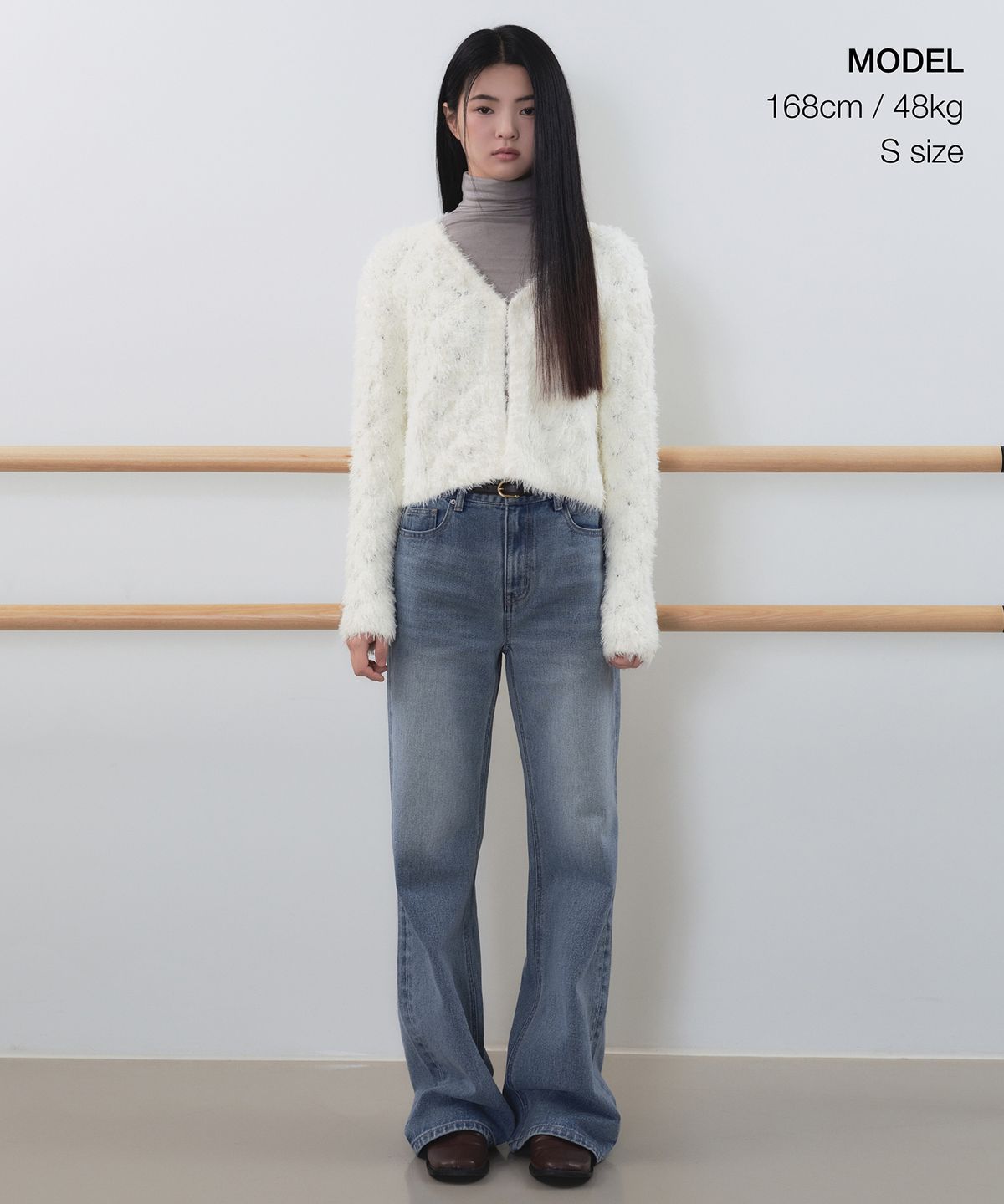 무신사 스탠다드 우먼(MUSINSA STANDARD WOMAN) 우먼즈 롬버스 퍼지 가디건 [아이보리]