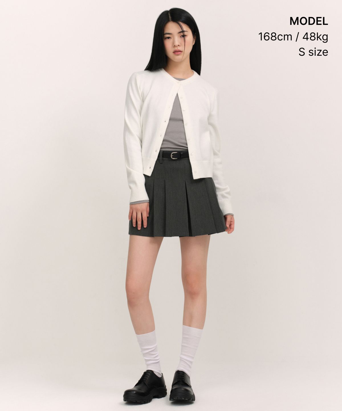 무신사 스탠다드 우먼(MUSINSA STANDARD WOMAN) 우먼즈 에센셜 라운드 넥 가디건 [아이보리]