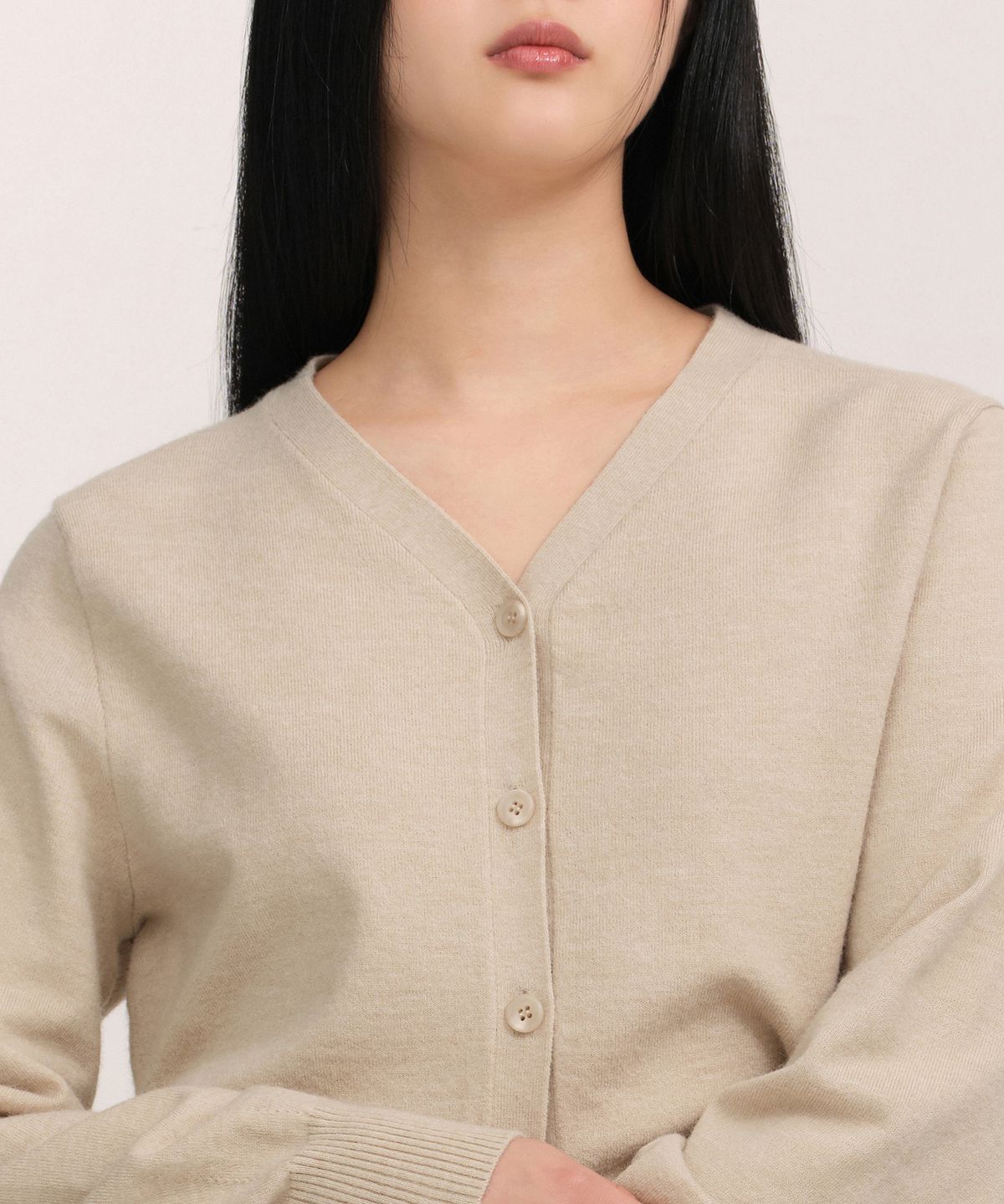 무신사 스탠다드 우먼(MUSINSA STANDARD WOMAN) 우먼즈 에센셜 가디건 [라이트 베이지]