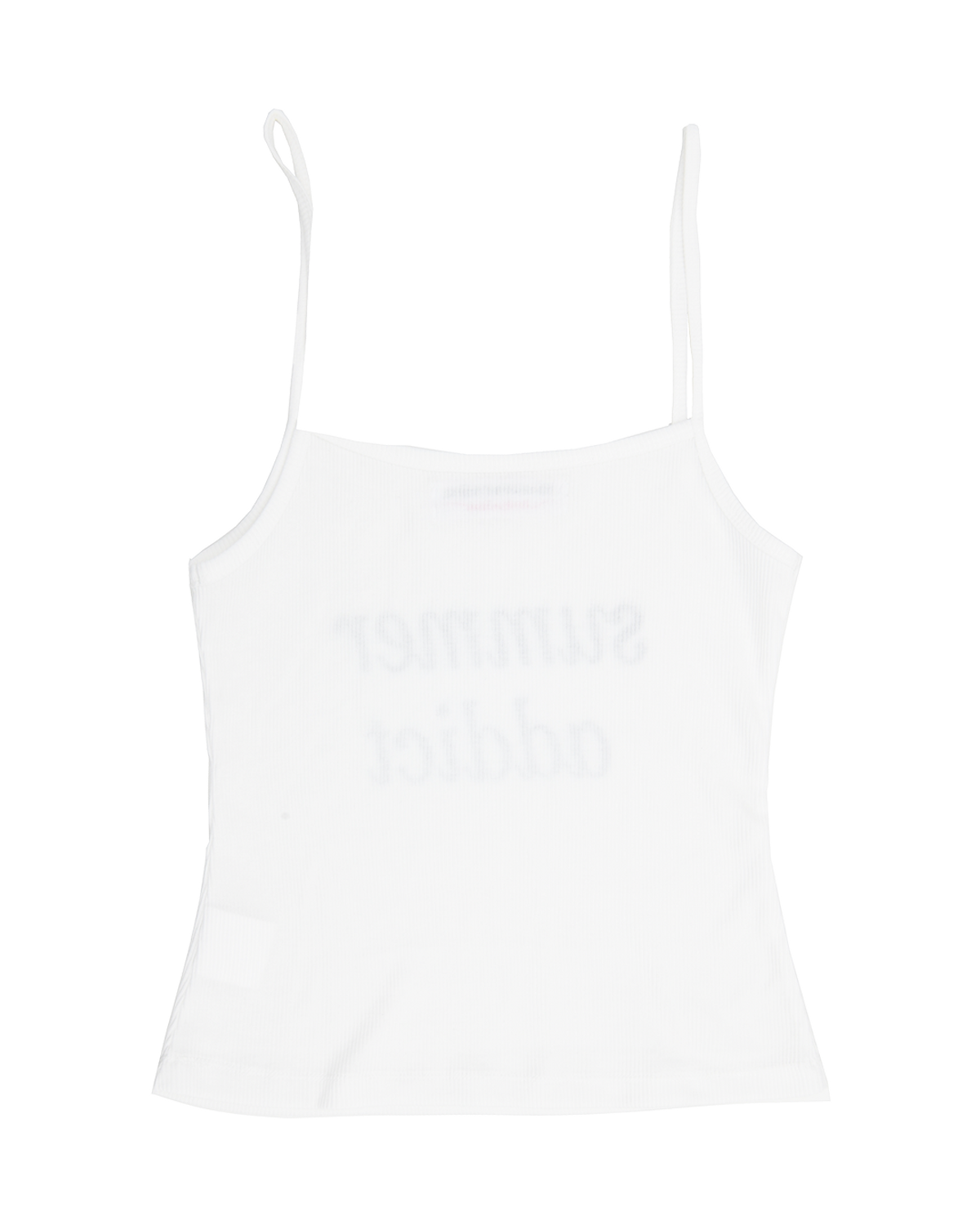 더뮤지엄비지터(THEMUSEUMVISITOR) SUMMER ADDICT SLEEVELESS (WHITE)