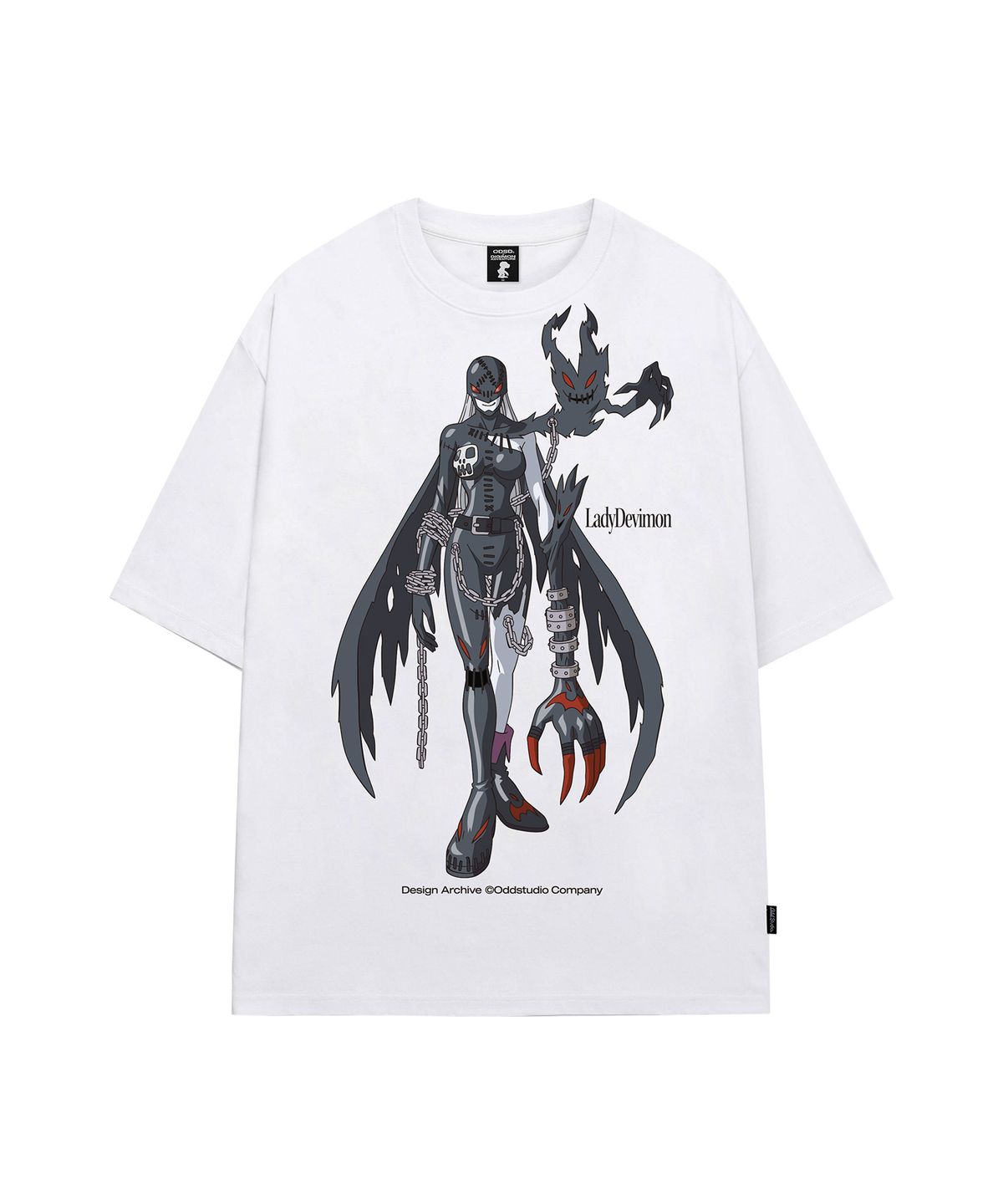 오드스튜디오(ODDSTUDIO) [디지몬 어드벤처] LadyDevimon Overfit T-shirt - 2COLOR