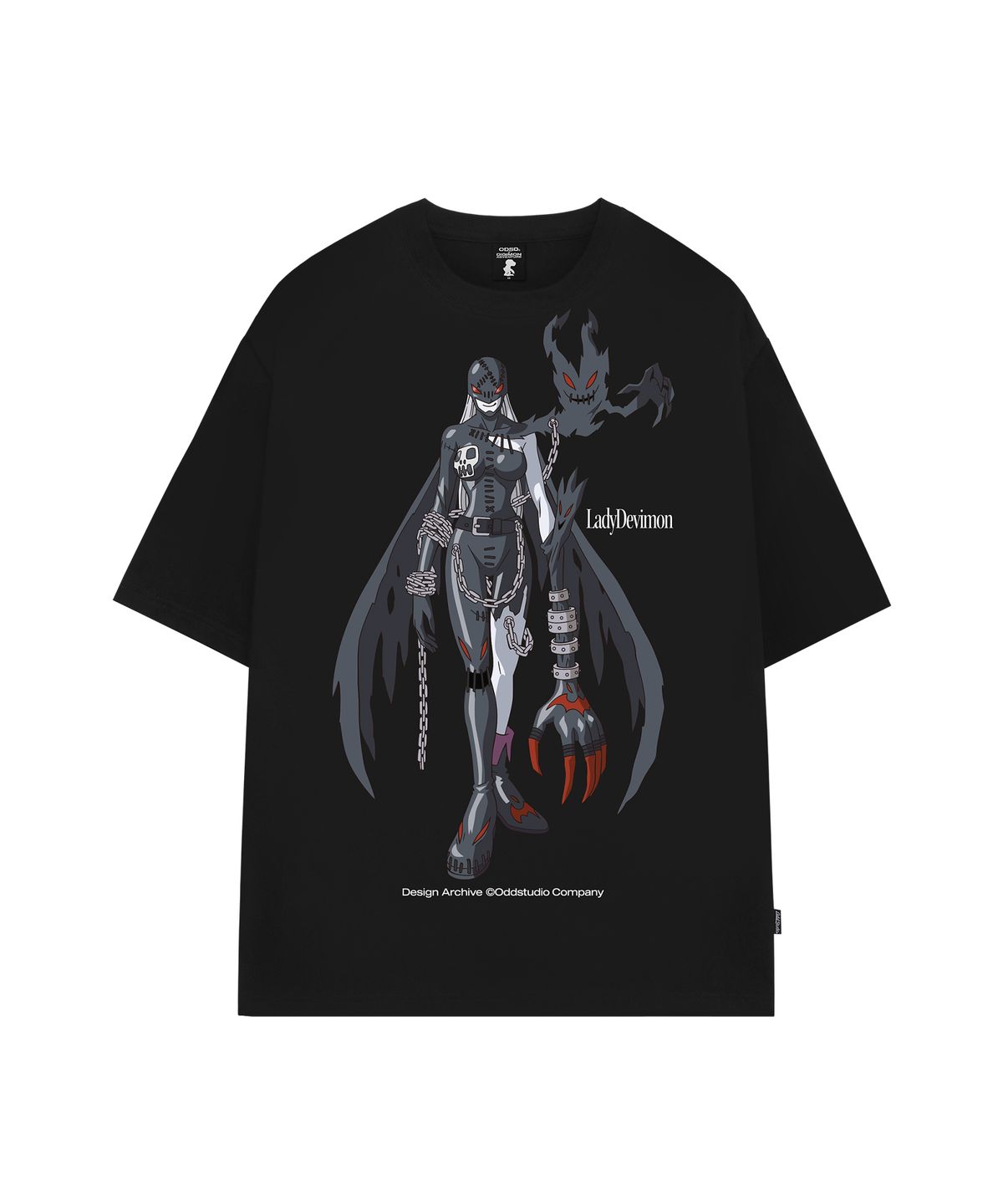 오드스튜디오(ODDSTUDIO) [디지몬 어드벤처] LadyDevimon Overfit T-shirt - 2COLOR