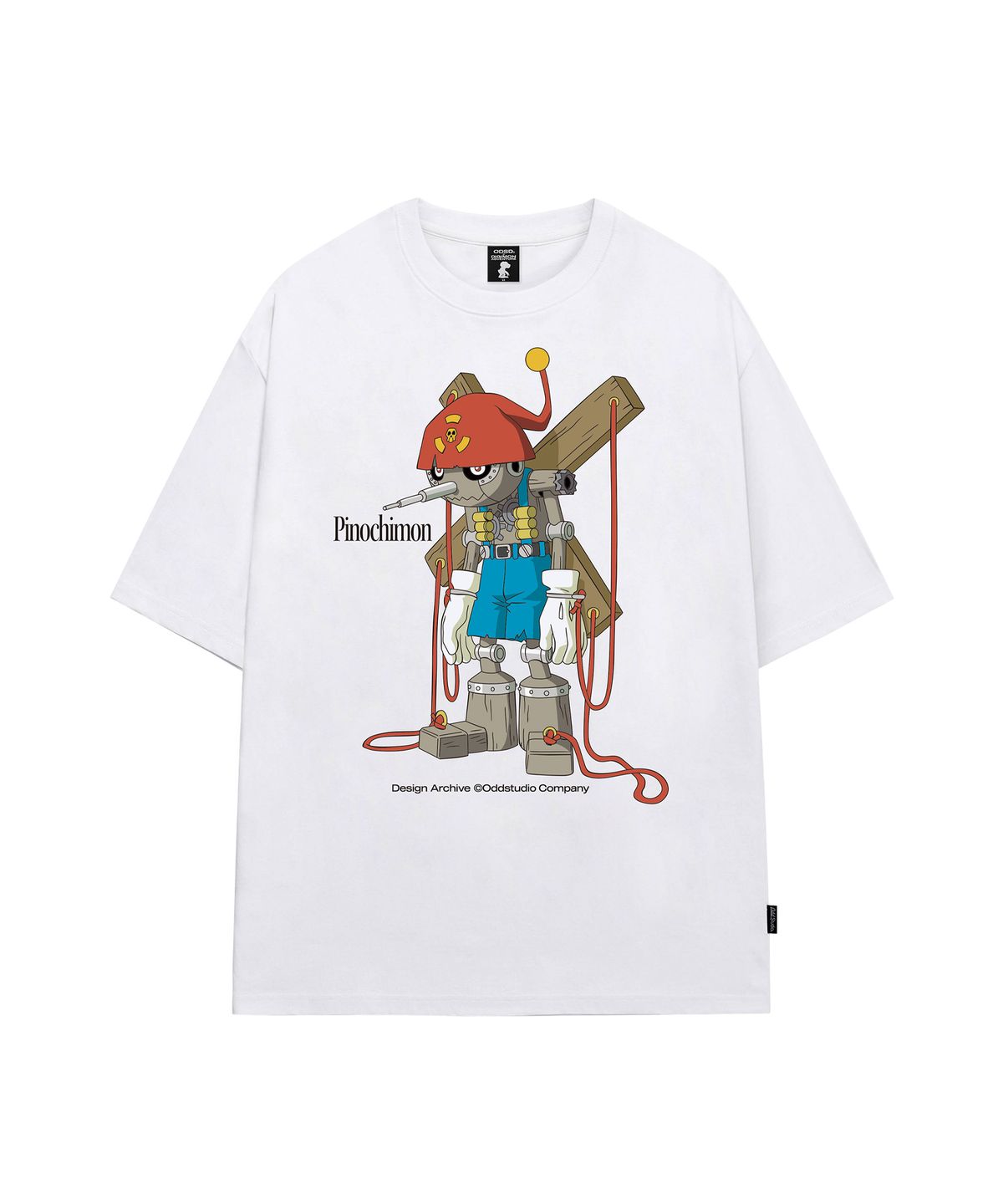 오드스튜디오(ODDSTUDIO) [디지몬 어드벤처] Pinochimon Overfit T-shirt - 2COLOR