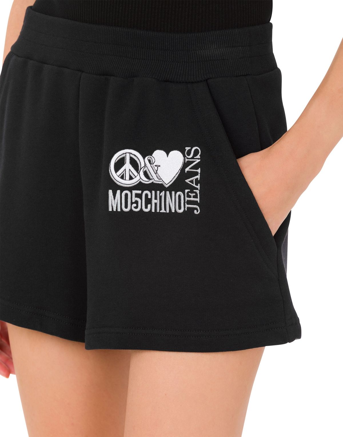 모스키노(MOSCHINO) 진스 코튼 트레이닝 쇼츠