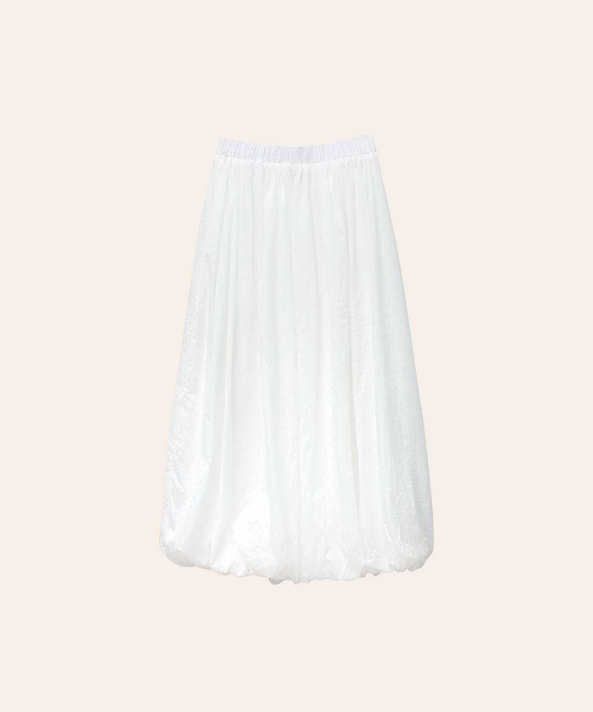 로시로우(LOSSYROW) Balloon Long Skirt White