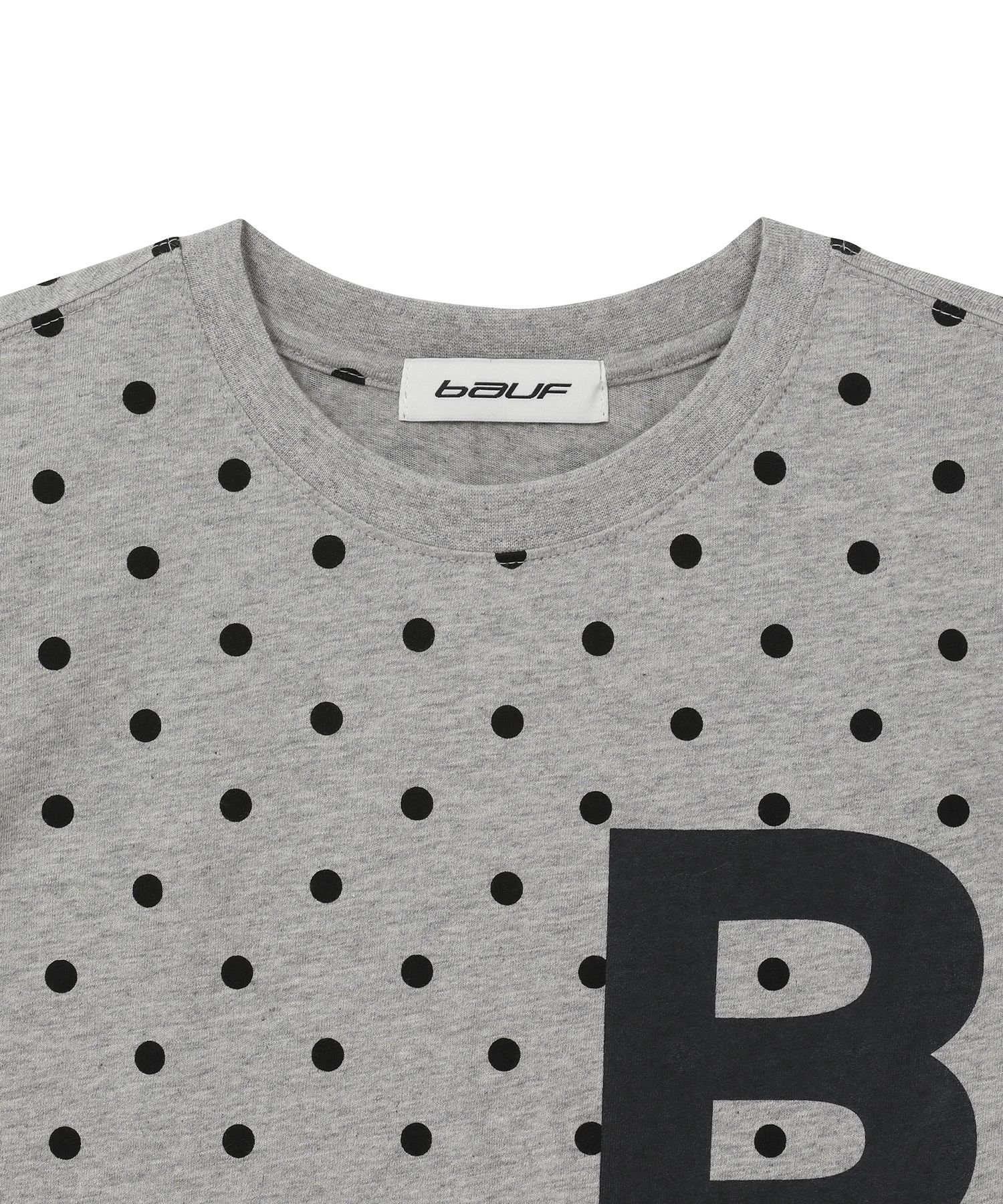 ★BAUF★B logo Slim Fit T-shirt★ MUSINSA | BAUF B logo slim fit t-shirt [dot gray]