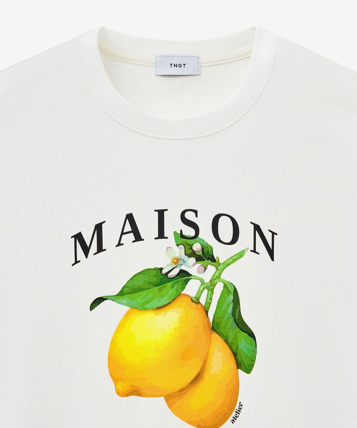 티엔지티(TNGT) Lemon Graphic T-Shirt (White) TNTS5E220WT