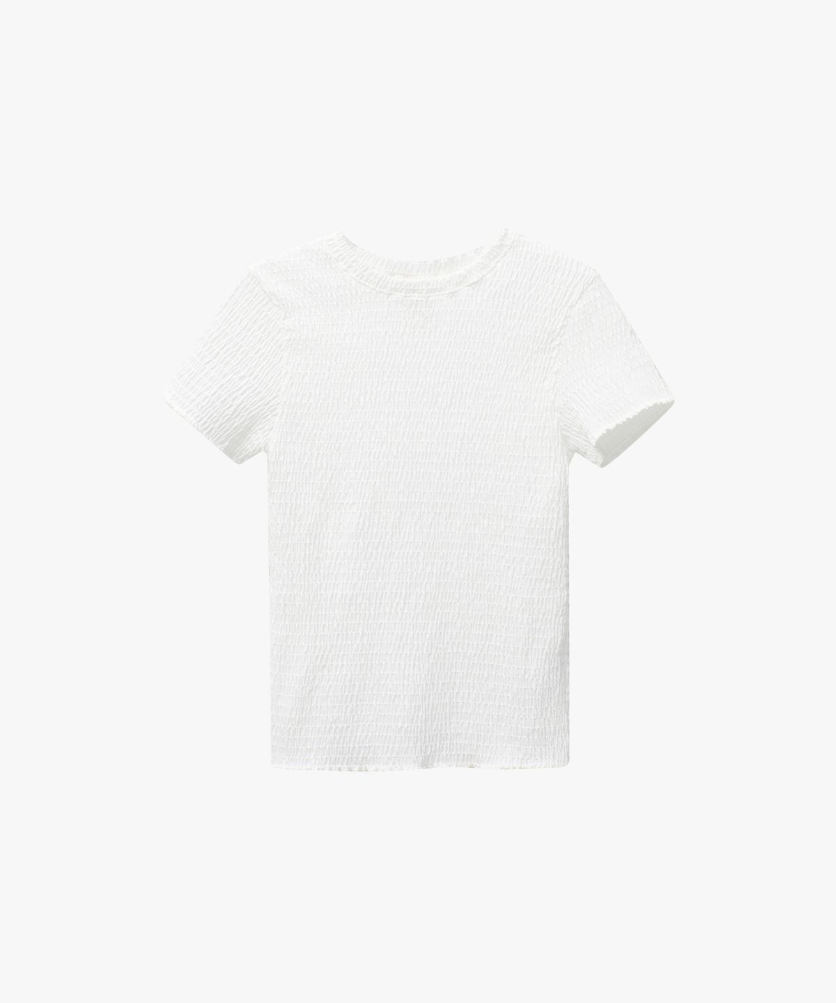 로시로우(LOSSYROW) Smoke Short Sleeve Tee White