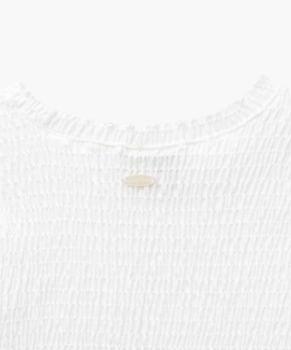 로시로우(LOSSYROW) Smoke Short Sleeve Tee White
