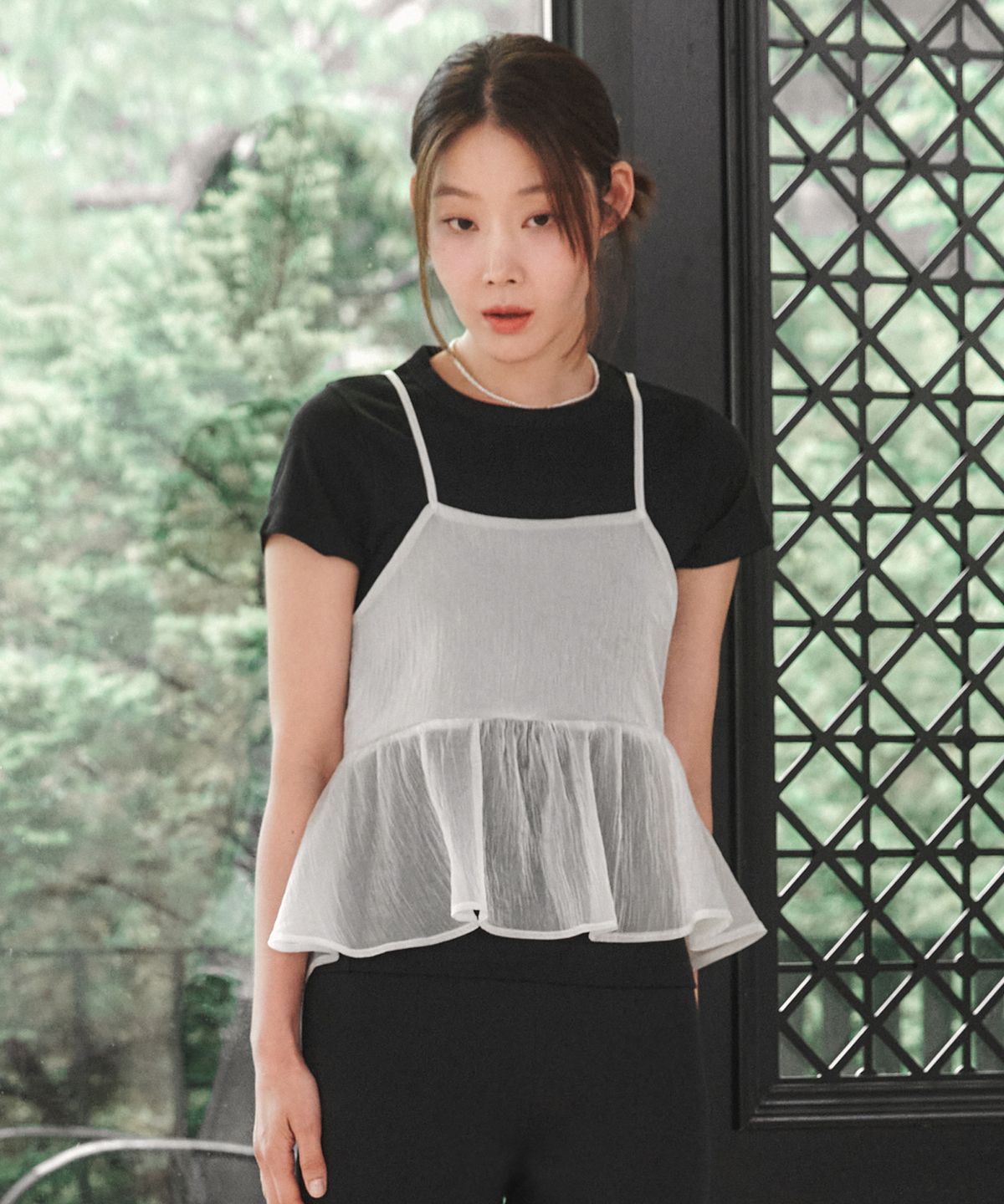 로시로우(LOSSYROW) Basic Round T-shirt Black