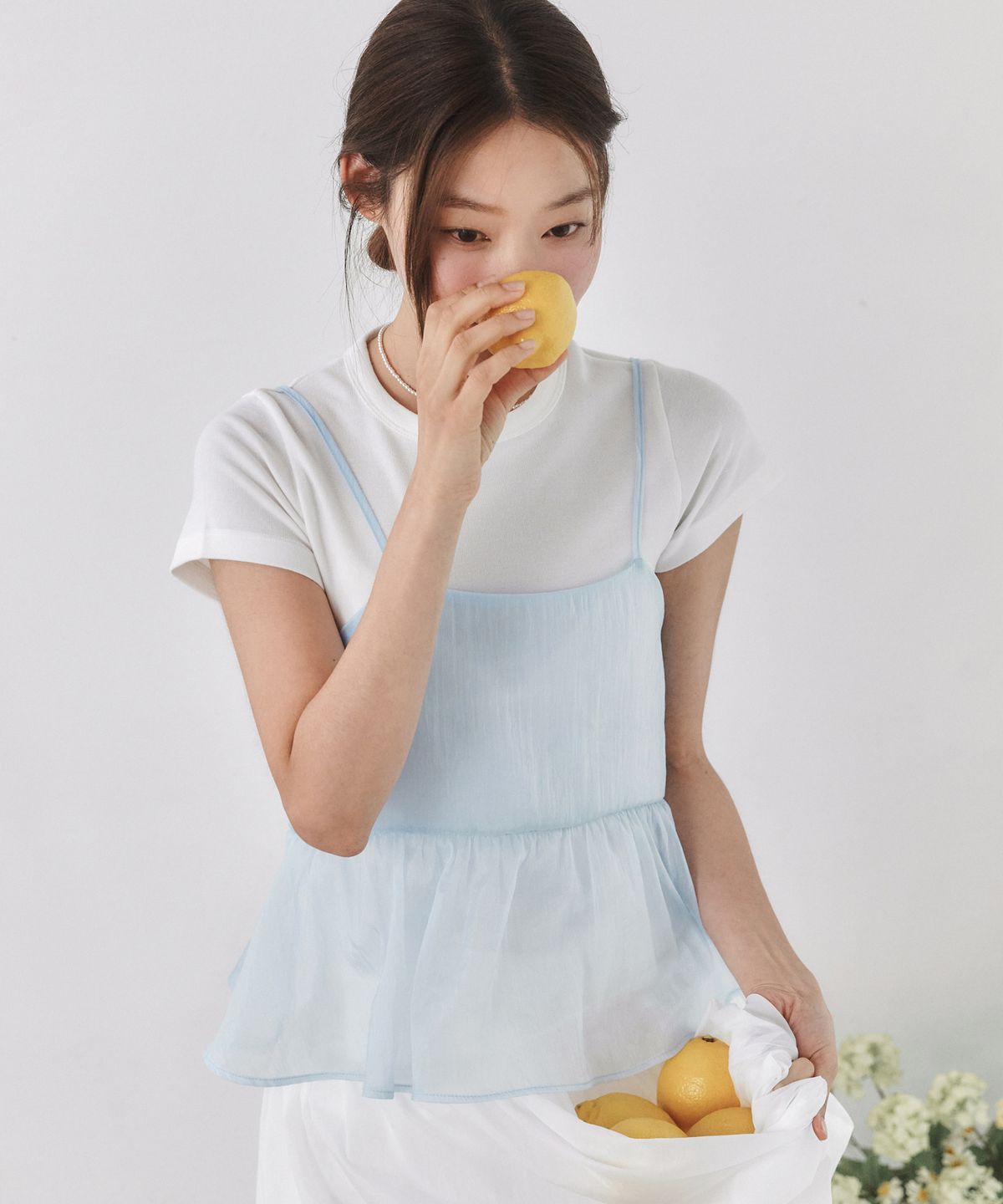 로시로우(LOSSYROW) Basic Round T-shirt White