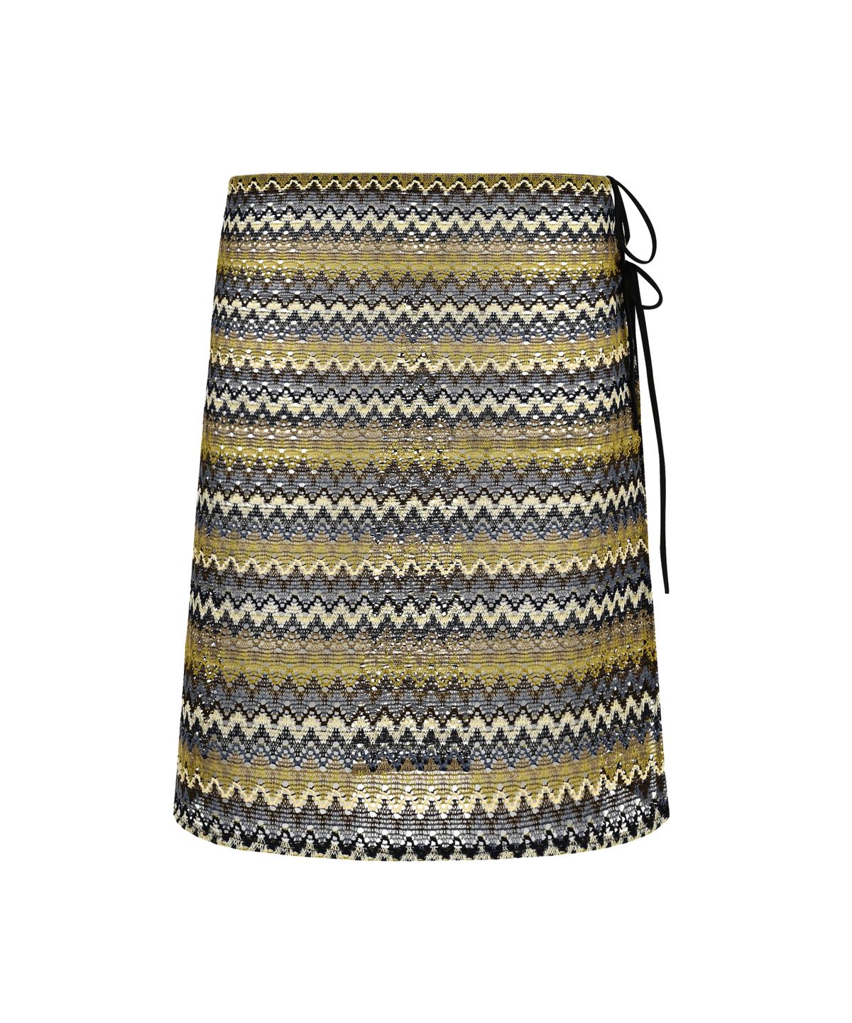 에스이에스티(S'EST) Ethnic Long Wrap Skirt Brown