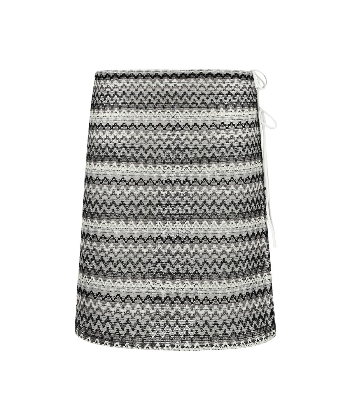 에스이에스티(S'EST) Ethnic Long Wrap Skirt Gray