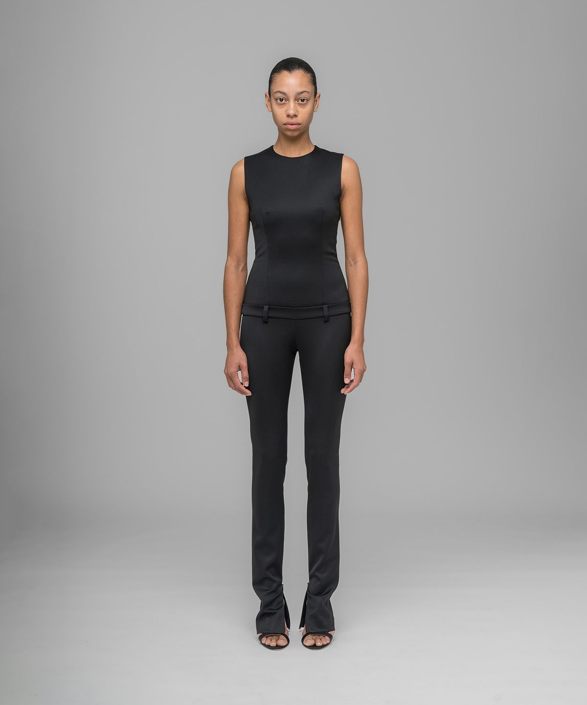 032씨(032C) (W) 레코딩 앤젤 캣수트 블랙 RECORDING ANGEL CATSUIT BLACK