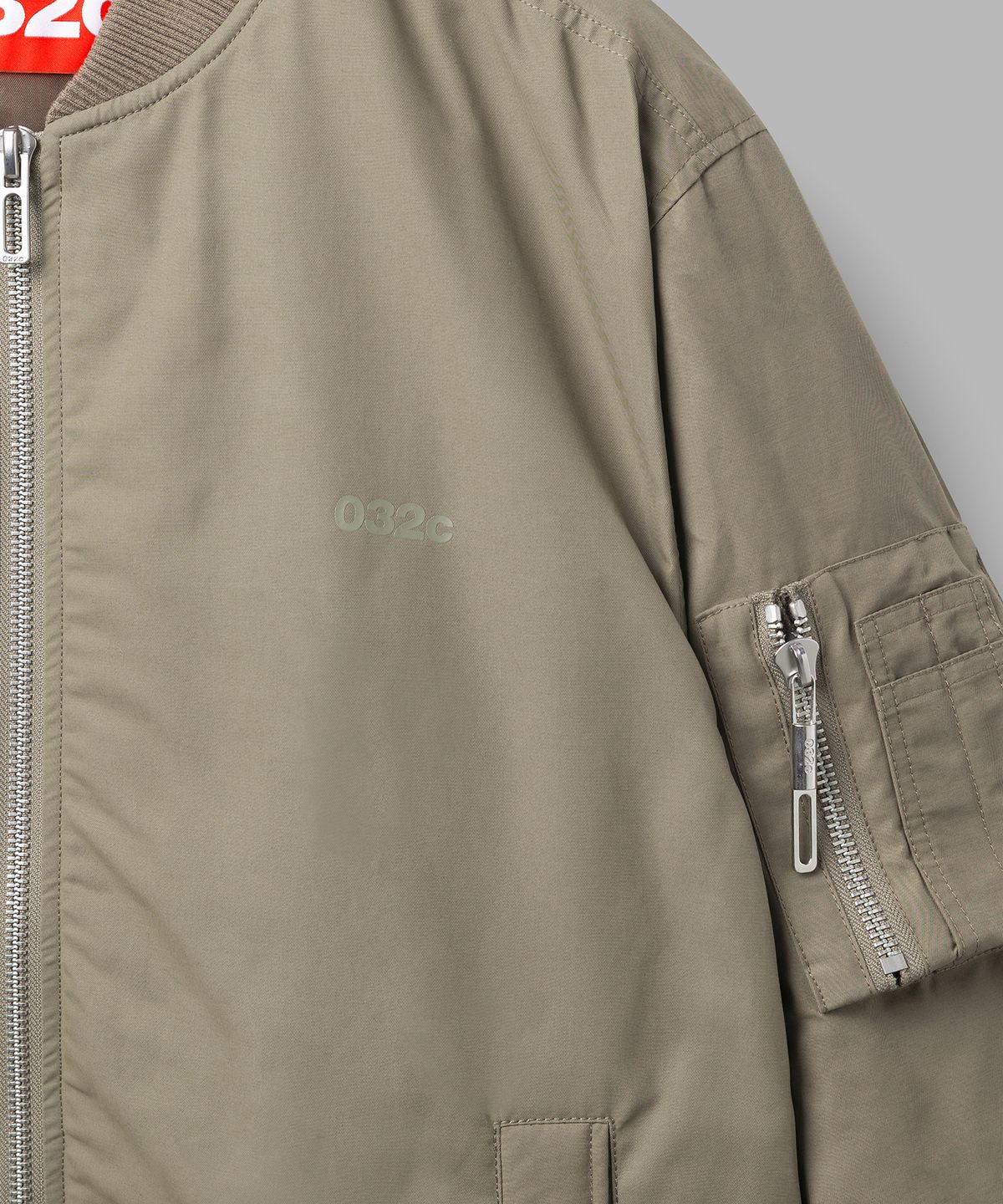 032씨(032C) (U) 워크 샵 봄버 자켓 세피아 그레이 WORKSHOP BOMBER JACKET SEPIA GREY