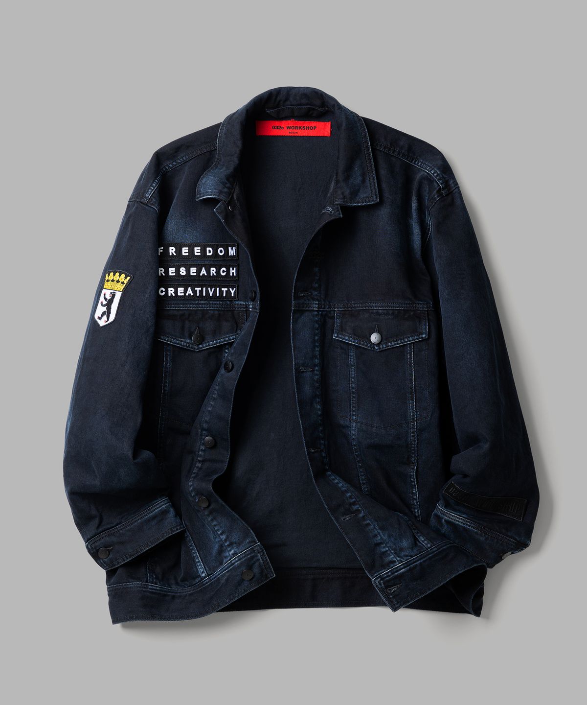 032씨(032C) (U) GOYA 데님 자켓 서울 워시드 블루 GOYA DENIM JACKET WASHED BLUE