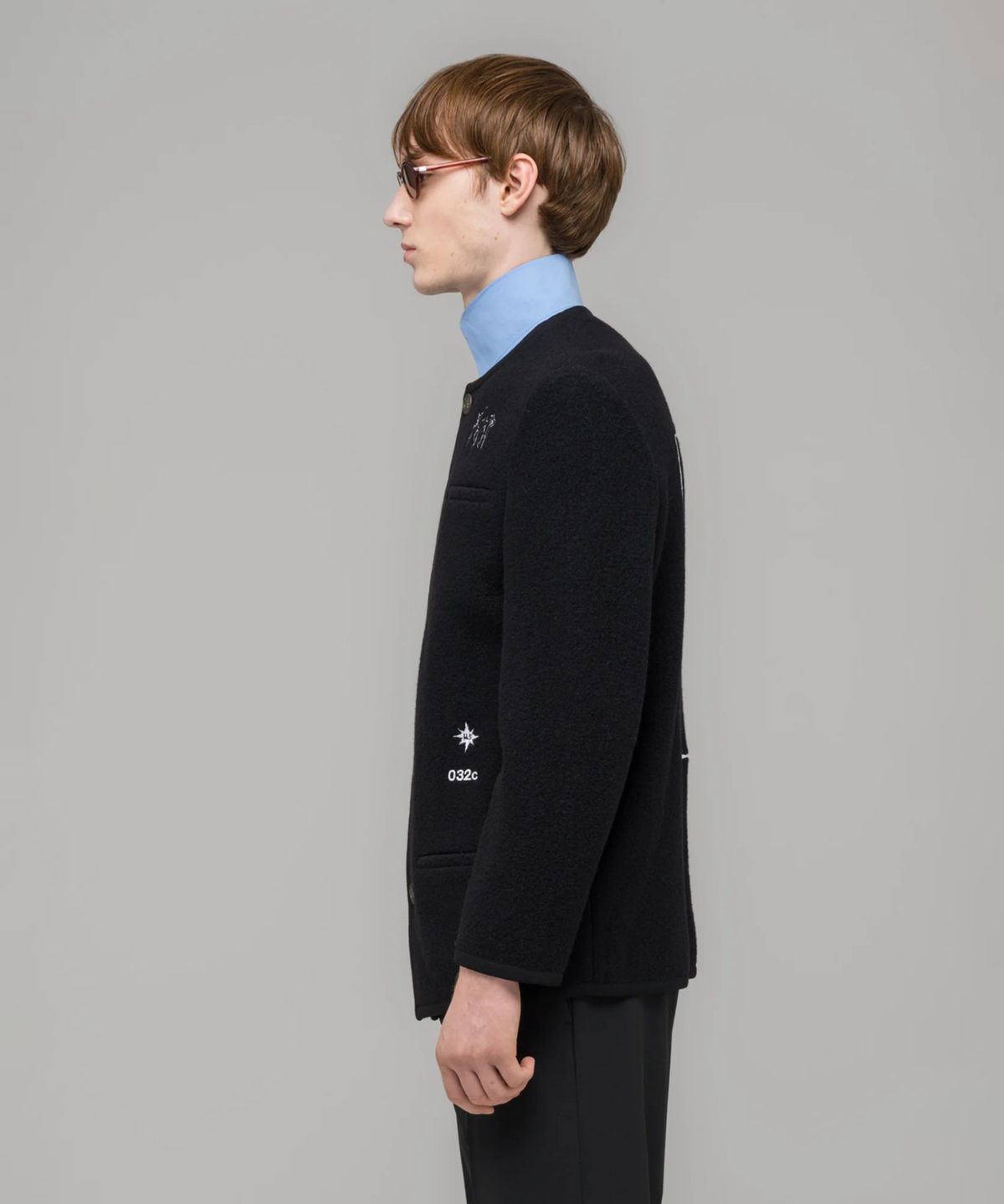 032씨(032C) (U) 고스트 라이터 울 자켓 블랙 GHOST WRITER WOOL JANKER BLACK
