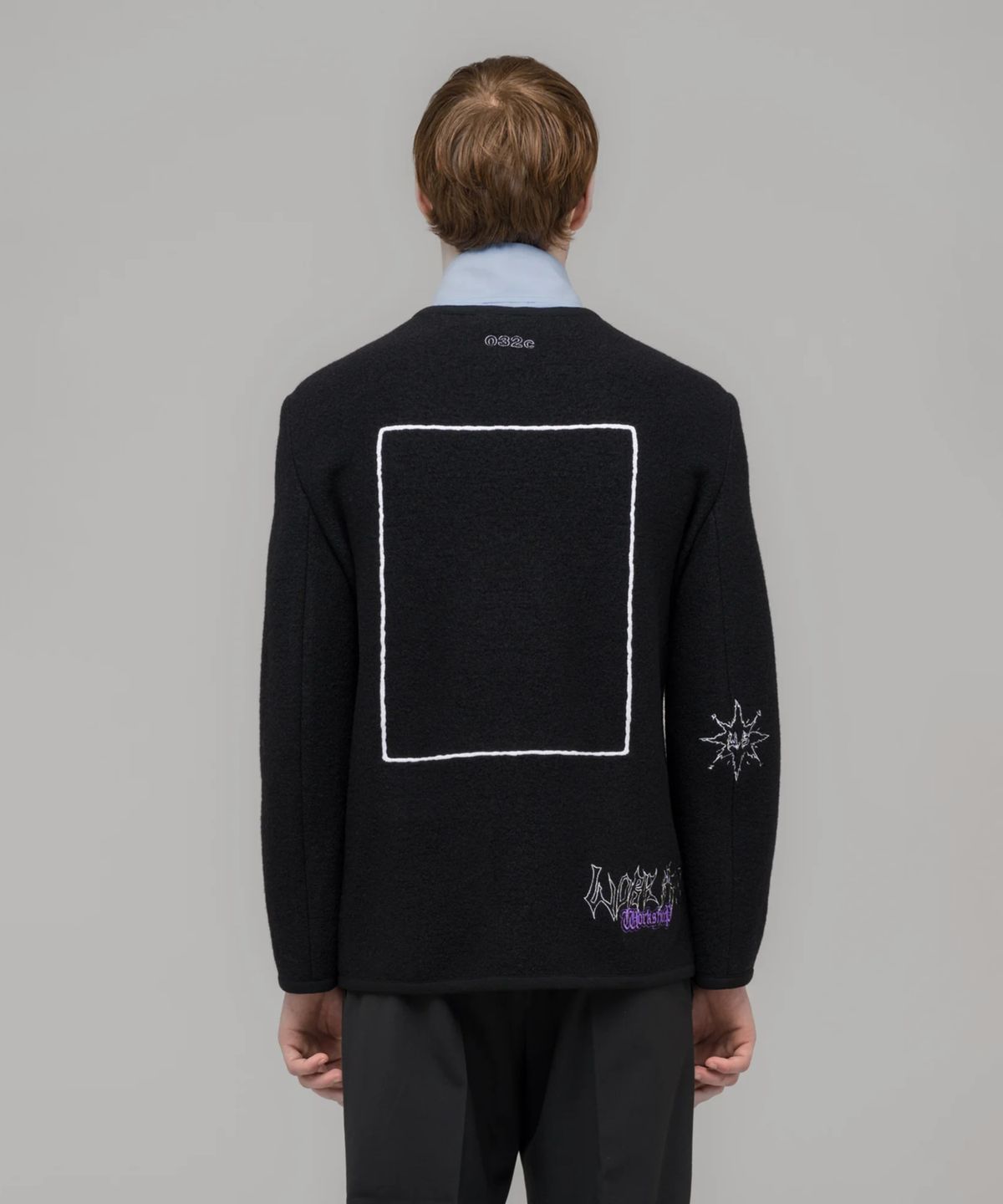 032씨(032C) (U) 고스트 라이터 울 자켓 블랙 GHOST WRITER WOOL JANKER BLACK
