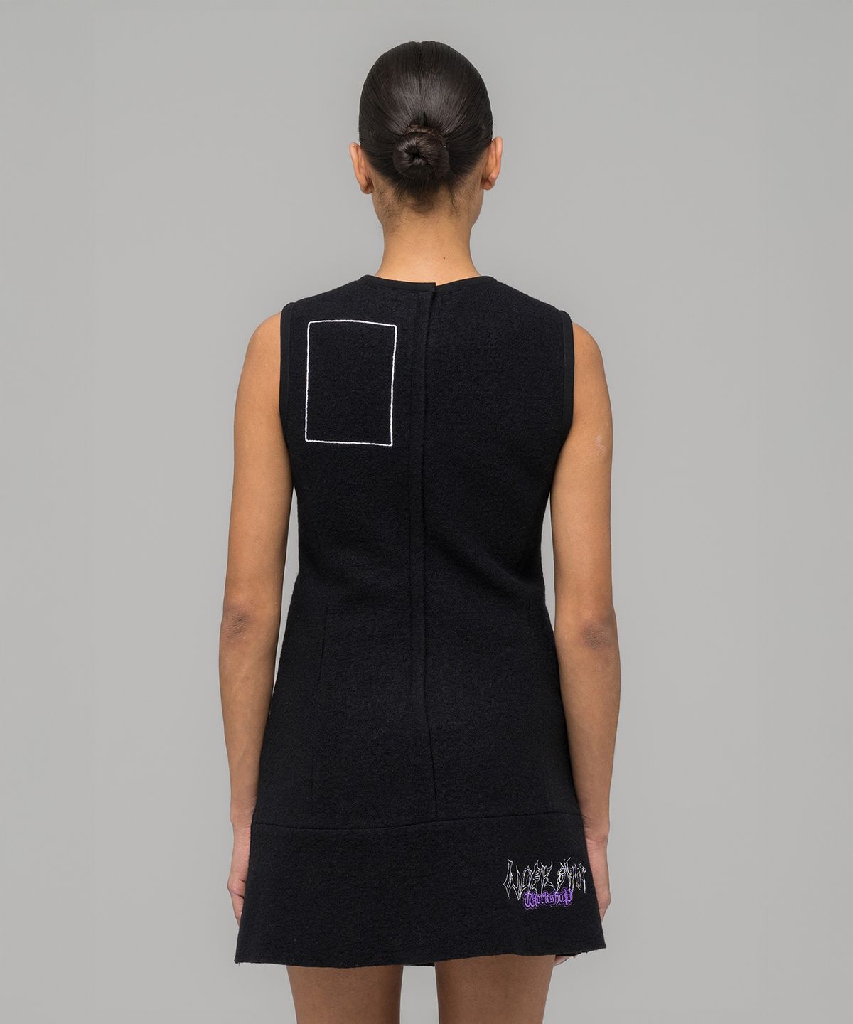 032씨(032C) (W) 고스트 라이터 자켓 드레스 블랙 GHOST WRITER JANKER DRESS BLACK