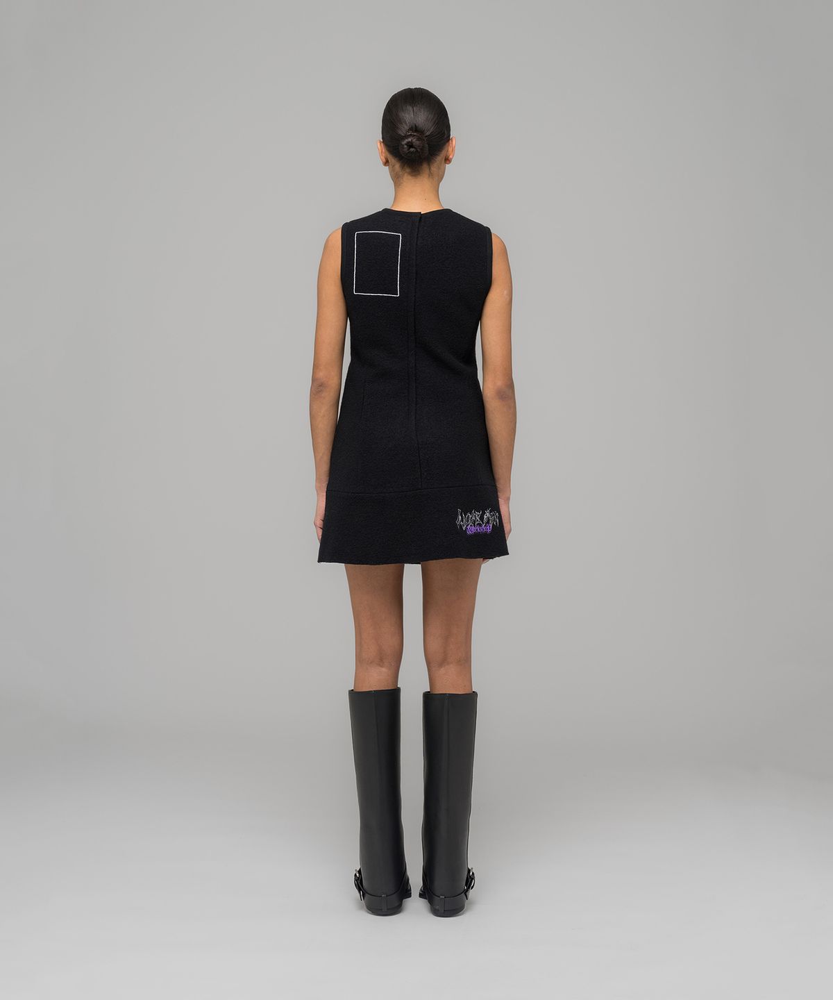 032씨(032C) (W) 고스트 라이터 자켓 드레스 블랙 GHOST WRITER JANKER DRESS BLACK