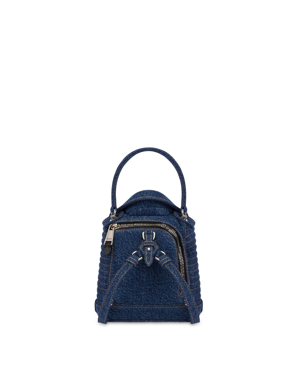모스키노(MOSCHINO) 데님 바이커 미니백팩