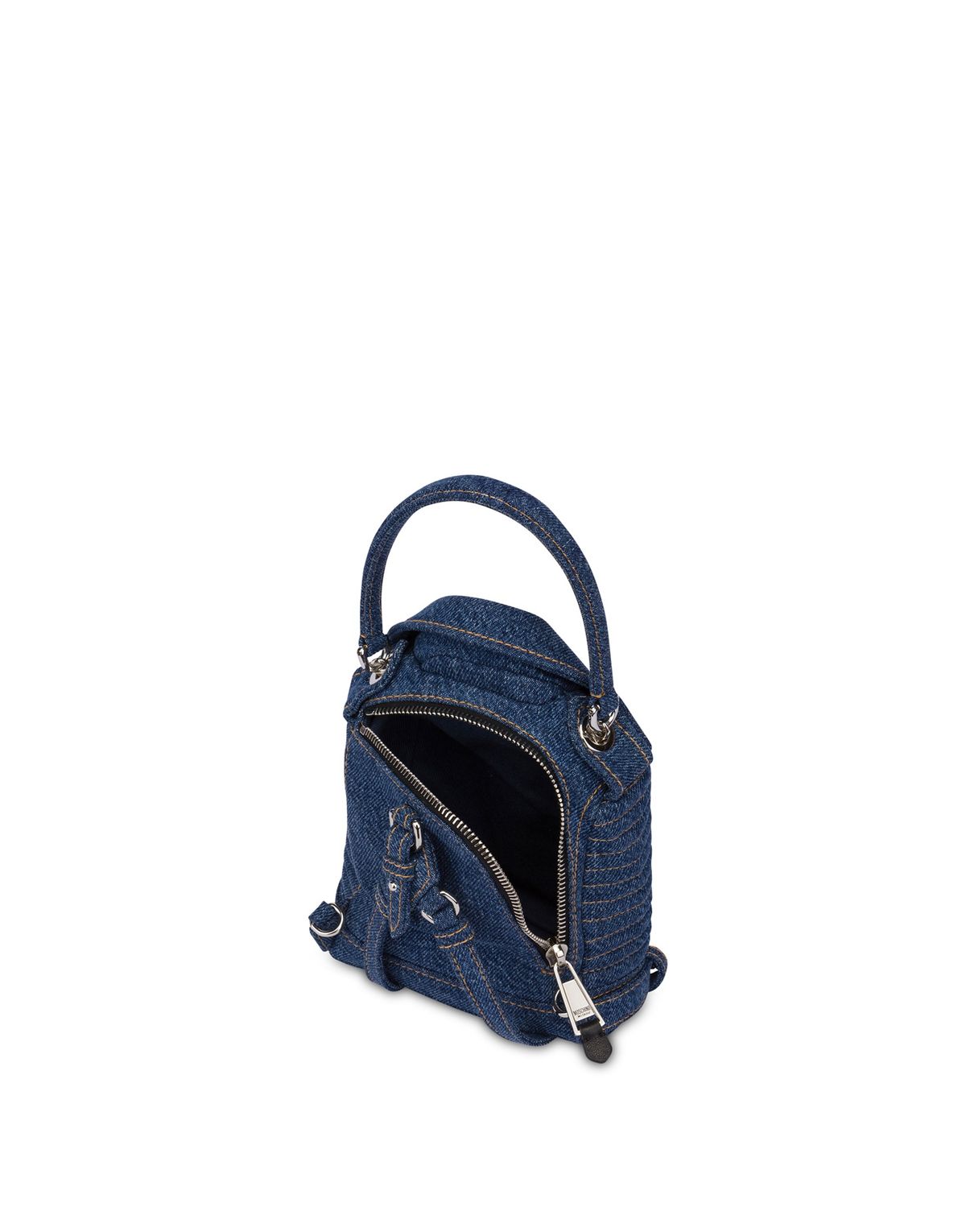 모스키노(MOSCHINO) 데님 바이커 미니백팩