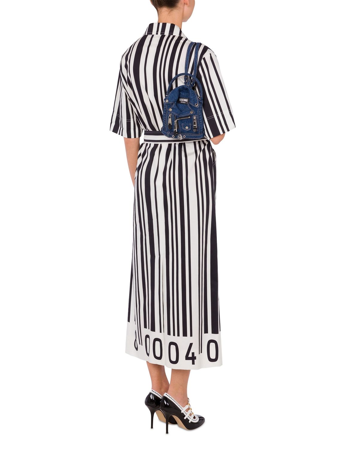 모스키노(MOSCHINO) 데님 바이커 미니백팩