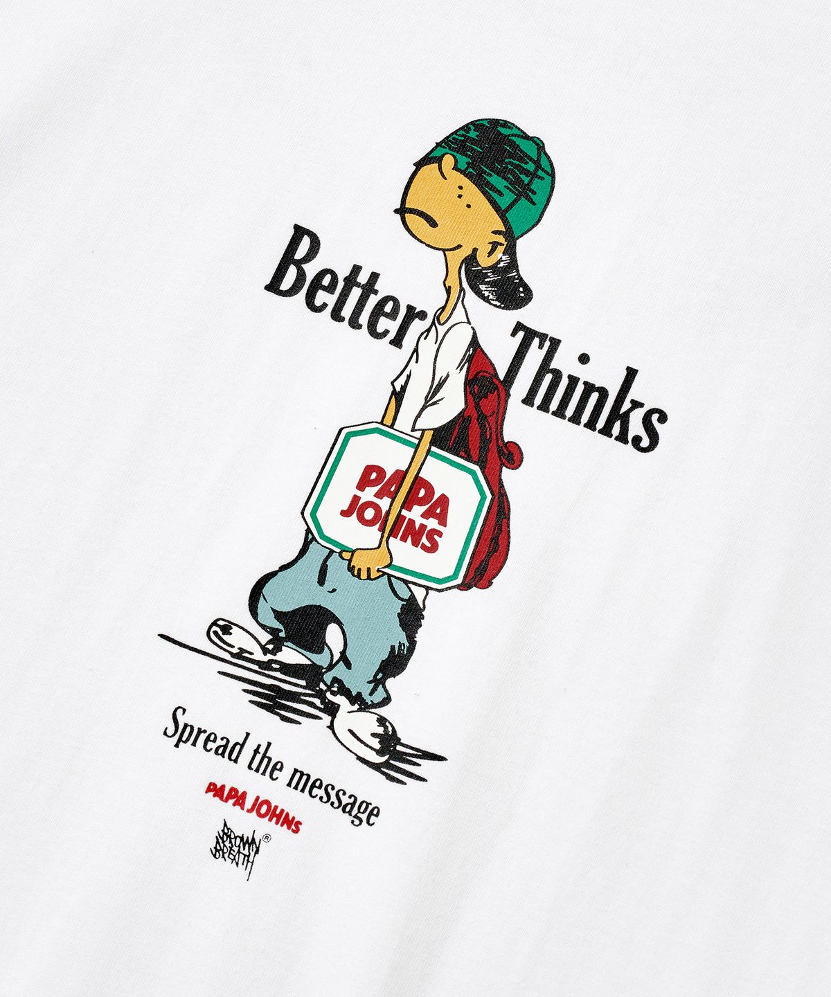 브라운브레스(BROWNBREATH) BXP BETTER THINKS TEE - WHITE