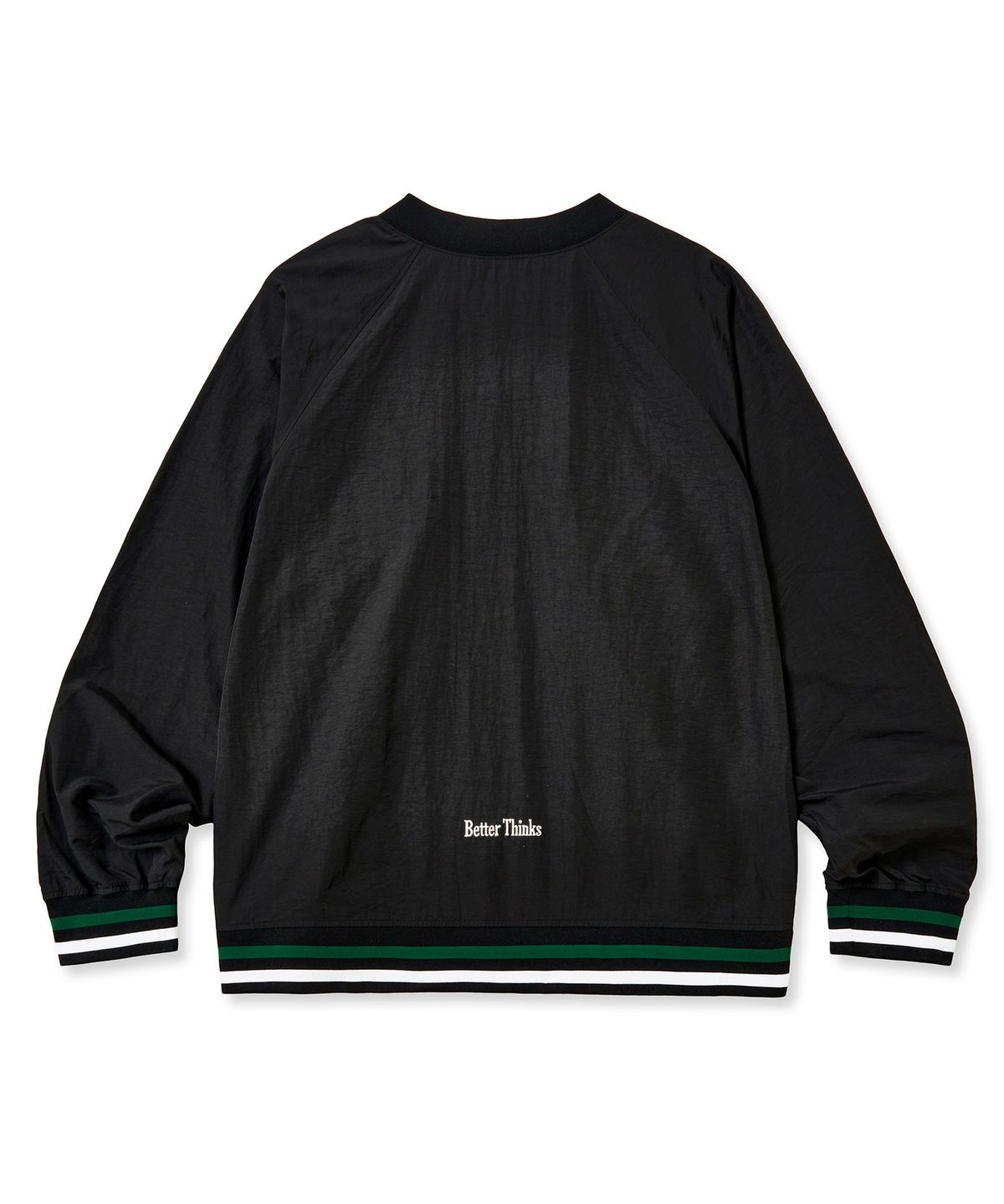 브라운브레스(BROWNBREATH) BXP WOVEN CREWNECK - BLACK