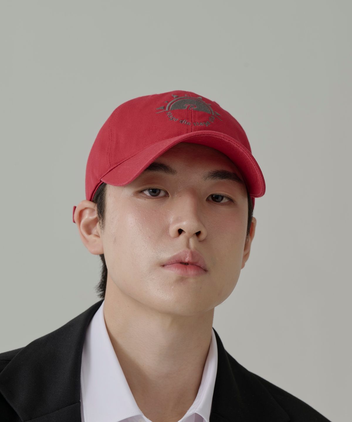 스테이지알(STAGE.R) 시그니처 태양 로고 워싱 볼캡 [자주]