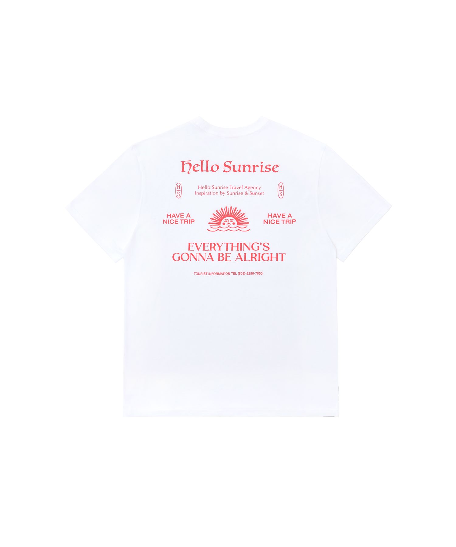 MUSINSA公式 | HELLO SUNRISE HS Info Graphic Tee_White