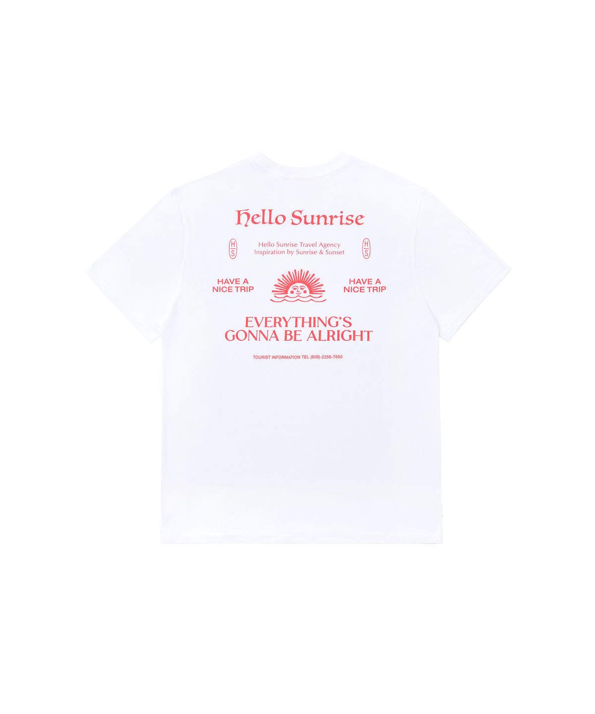 헬로 선라이즈(HELLO SUNRISE) HS Info Graphic Tee_White