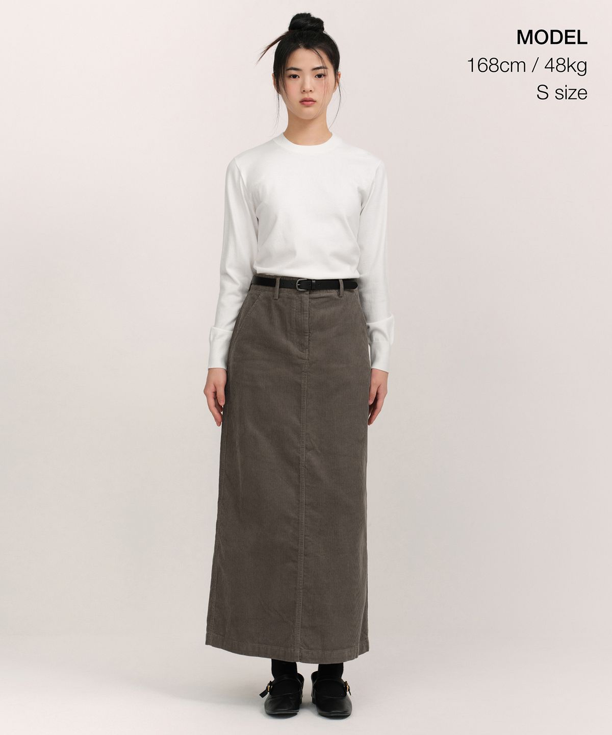 무신사 스탠다드 우먼(MUSINSA STANDARD WOMAN) 우먼즈 11W  코듀로이 맥시 스커트 [토프]