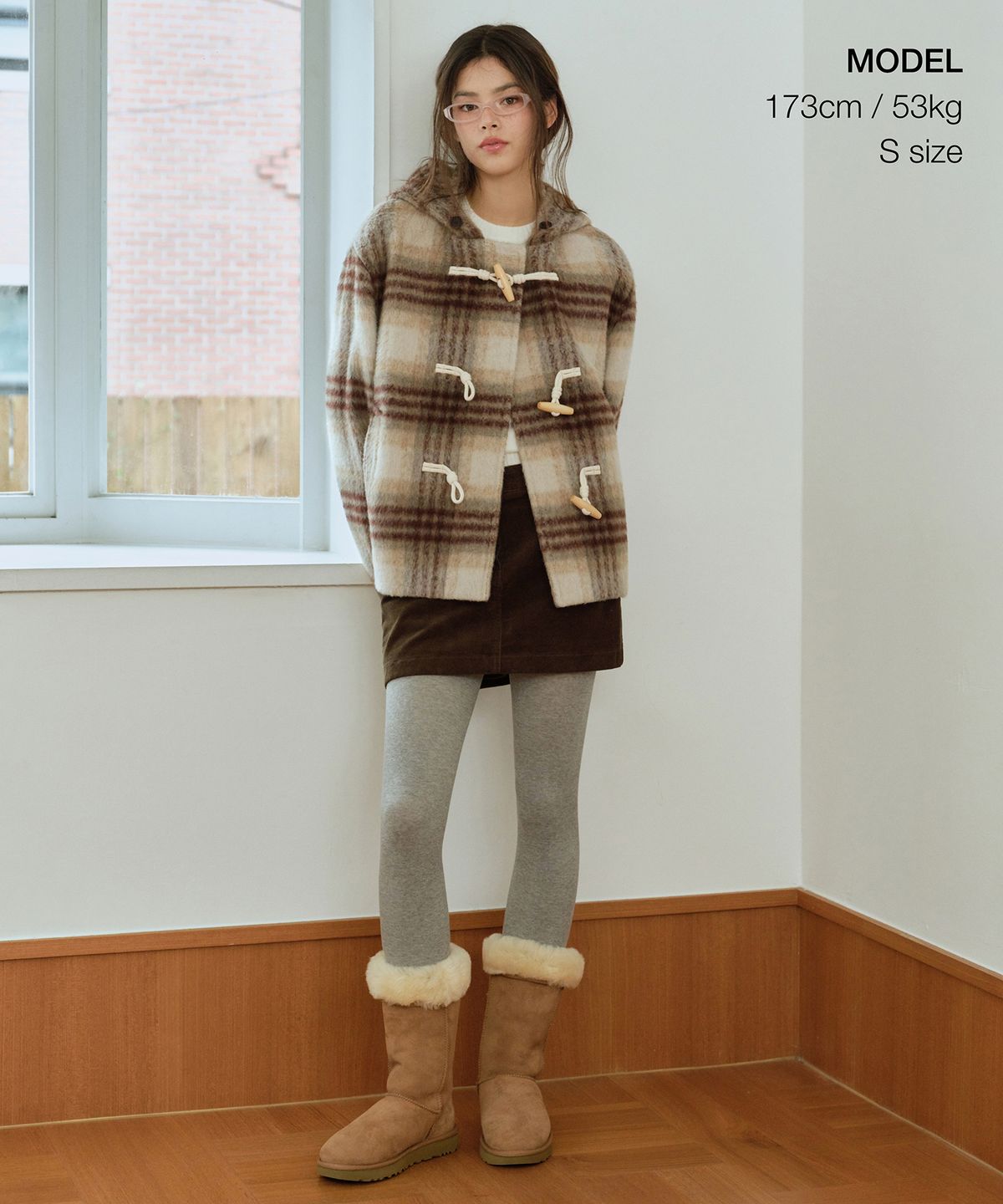 무신사 스탠다드 우먼(MUSINSA STANDARD WOMAN) 우먼즈 14W 코듀로이 로 라이즈 미니 스코츠 [브라운]
